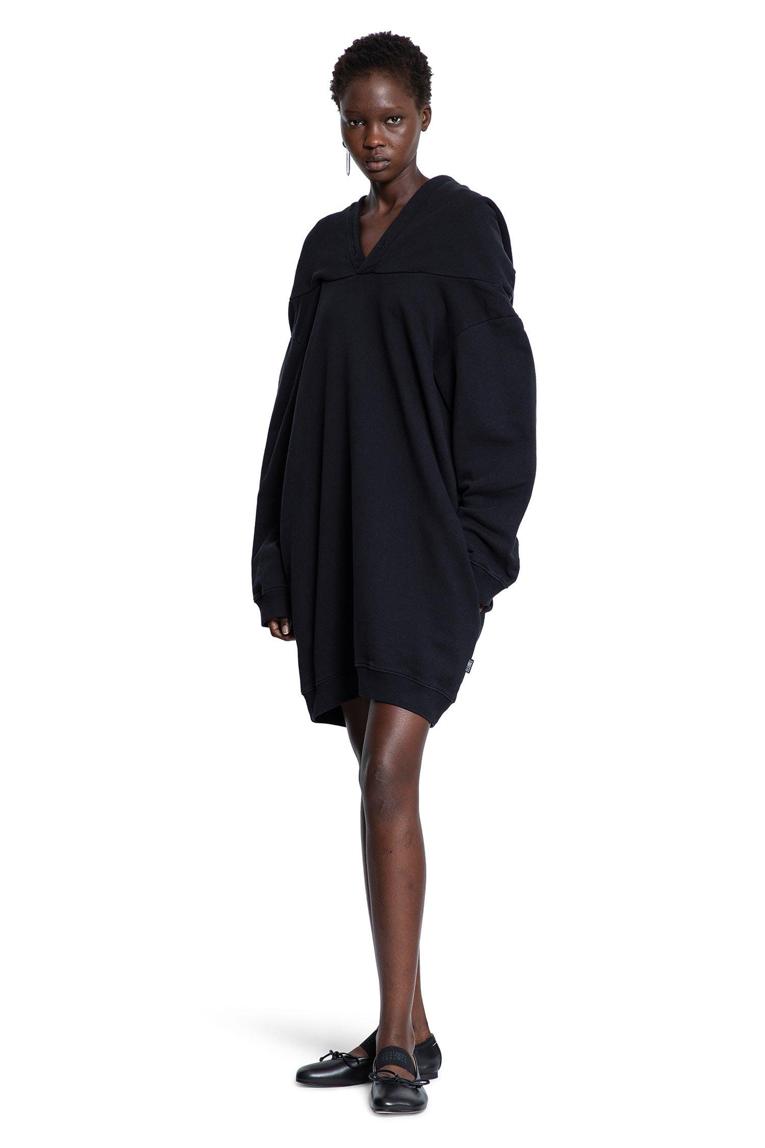 ワンピース MM6 MAISON MARGIELA Long jersey dress with satin inserts MM6 Maison Margiela Long Jersey Dress With Satin Inserts