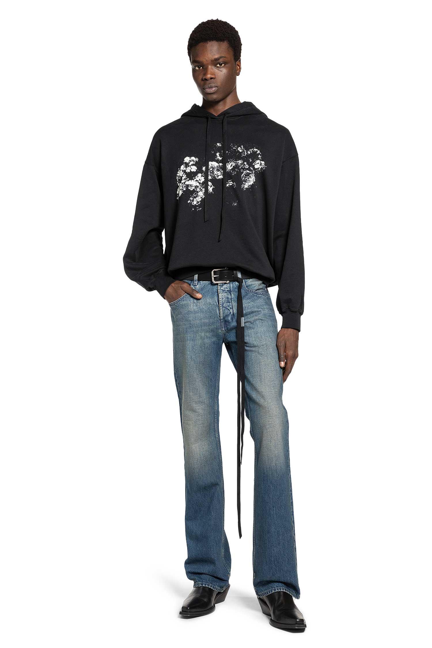 Ann Demeulemeester Roses Print Bardi Comfort Hoodie in Black for