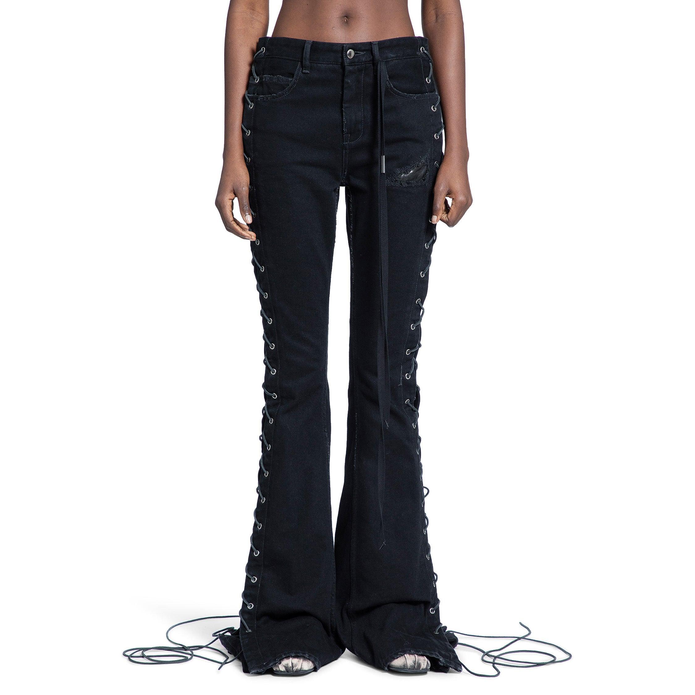 パンツ ALMAGORES lace up design denim jeans lace up denim pants la0503 | Lavissy