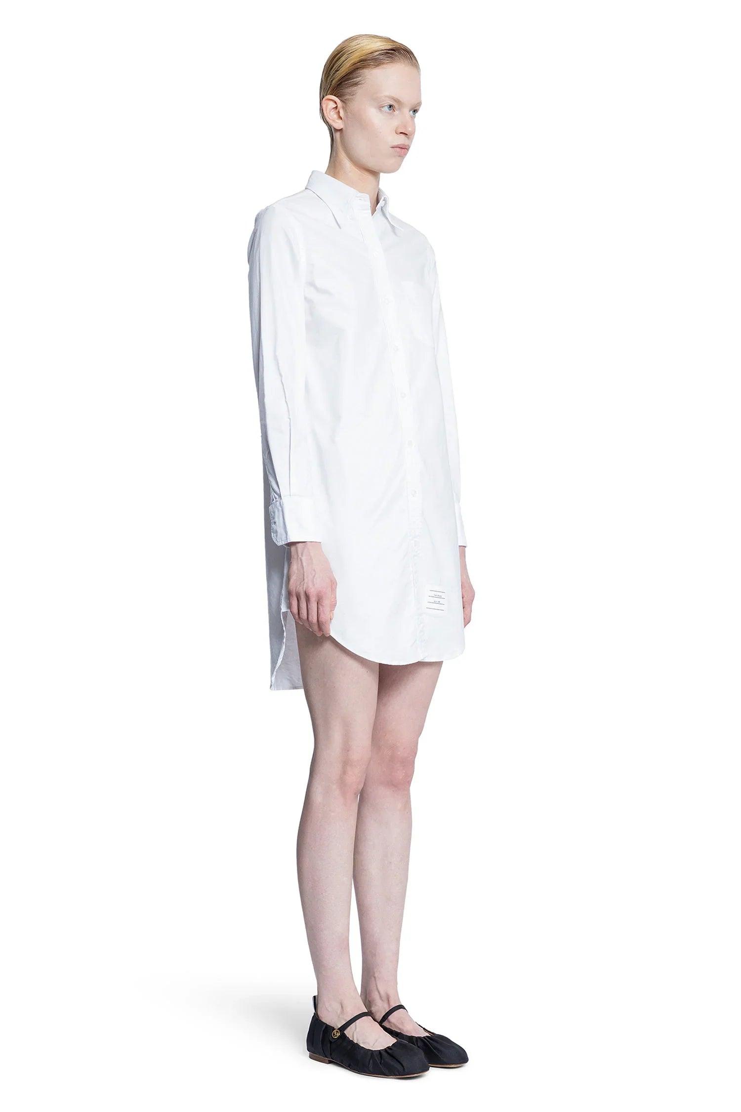 Thom Browne Oxford Pocket Shirt Dress in White | Lyst Thom Browne Oxford Pocket Shirt Dress in White | Lyst