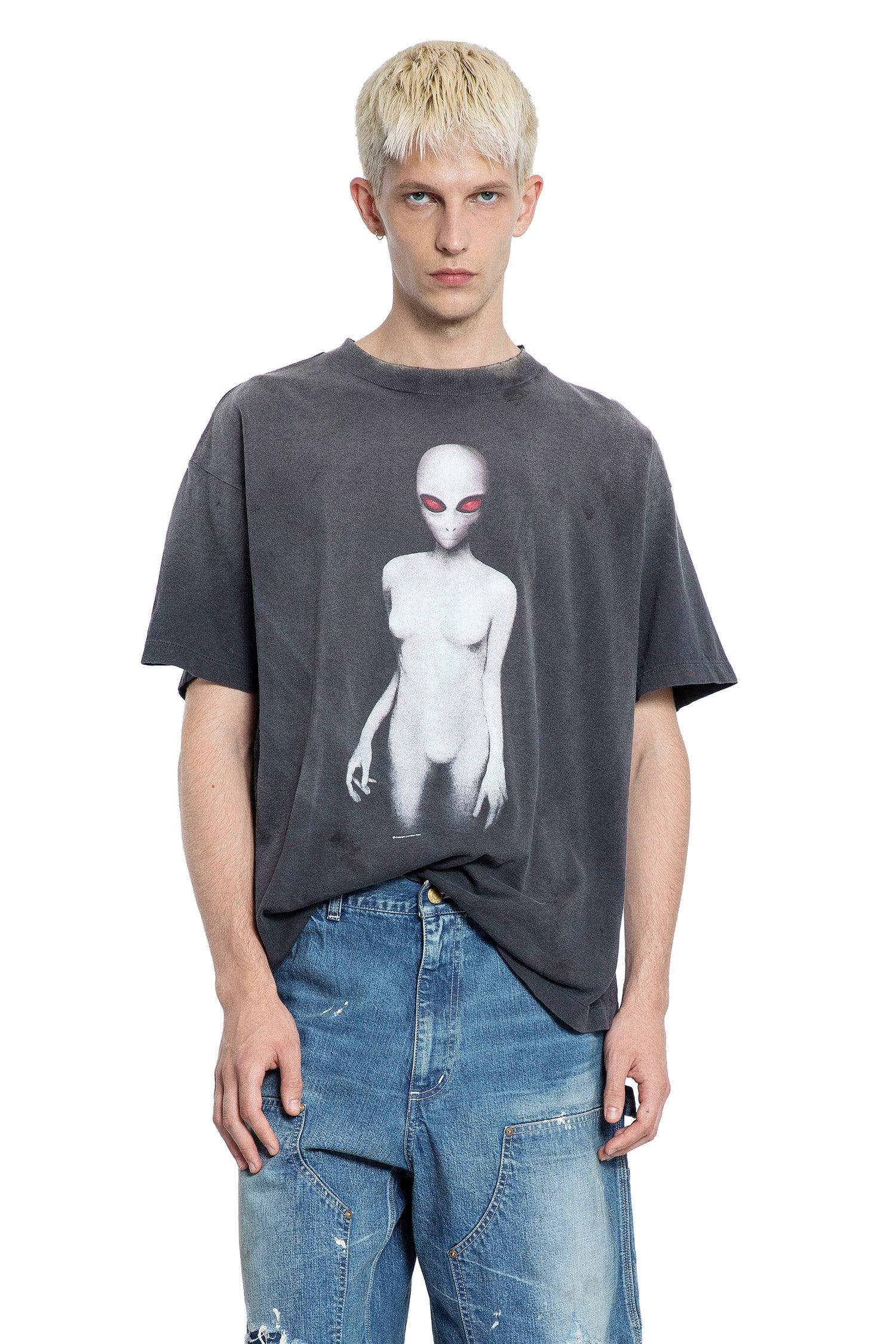 Saint Michael Alien Short Sleeve T-Shirt in Blue for Men | Lyst