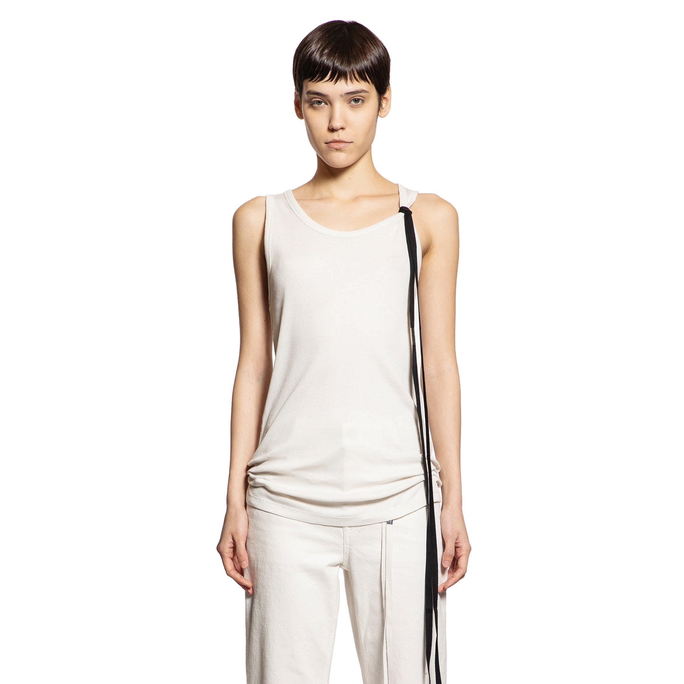 Ann Demeulemeester Seva Tank Top in White | Lyst