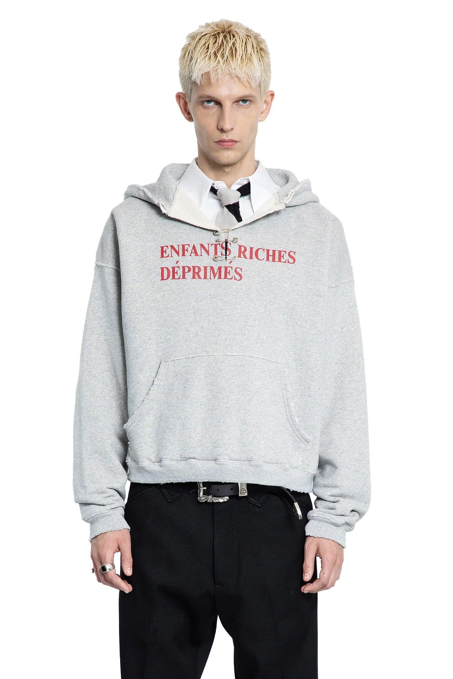Enfants Riches Deprimes Classic Logo Hoodie in Grey for Men | Lyst UK