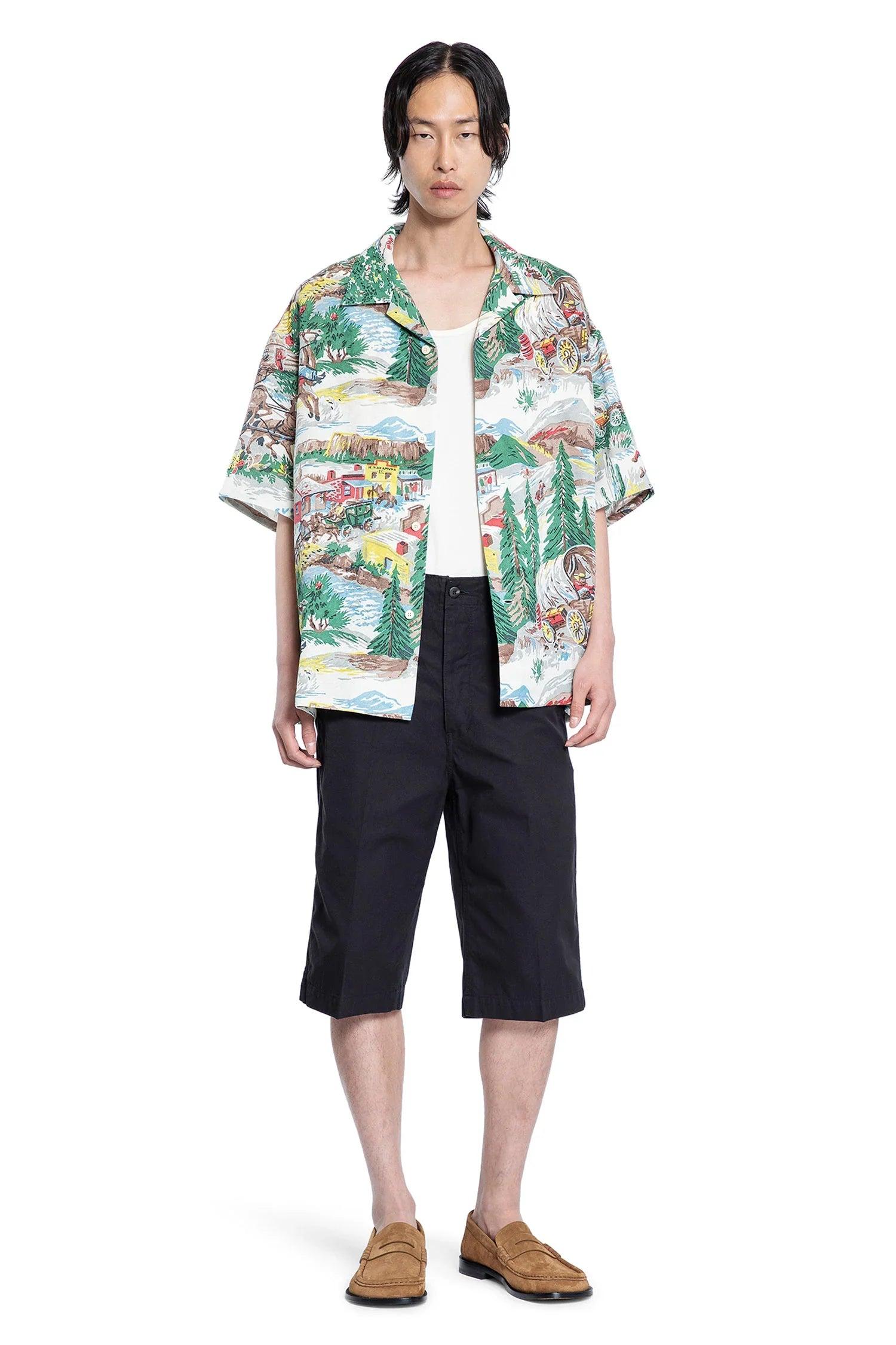 Visvim Wide Chino Shorts in Blue for Men | Lyst UK