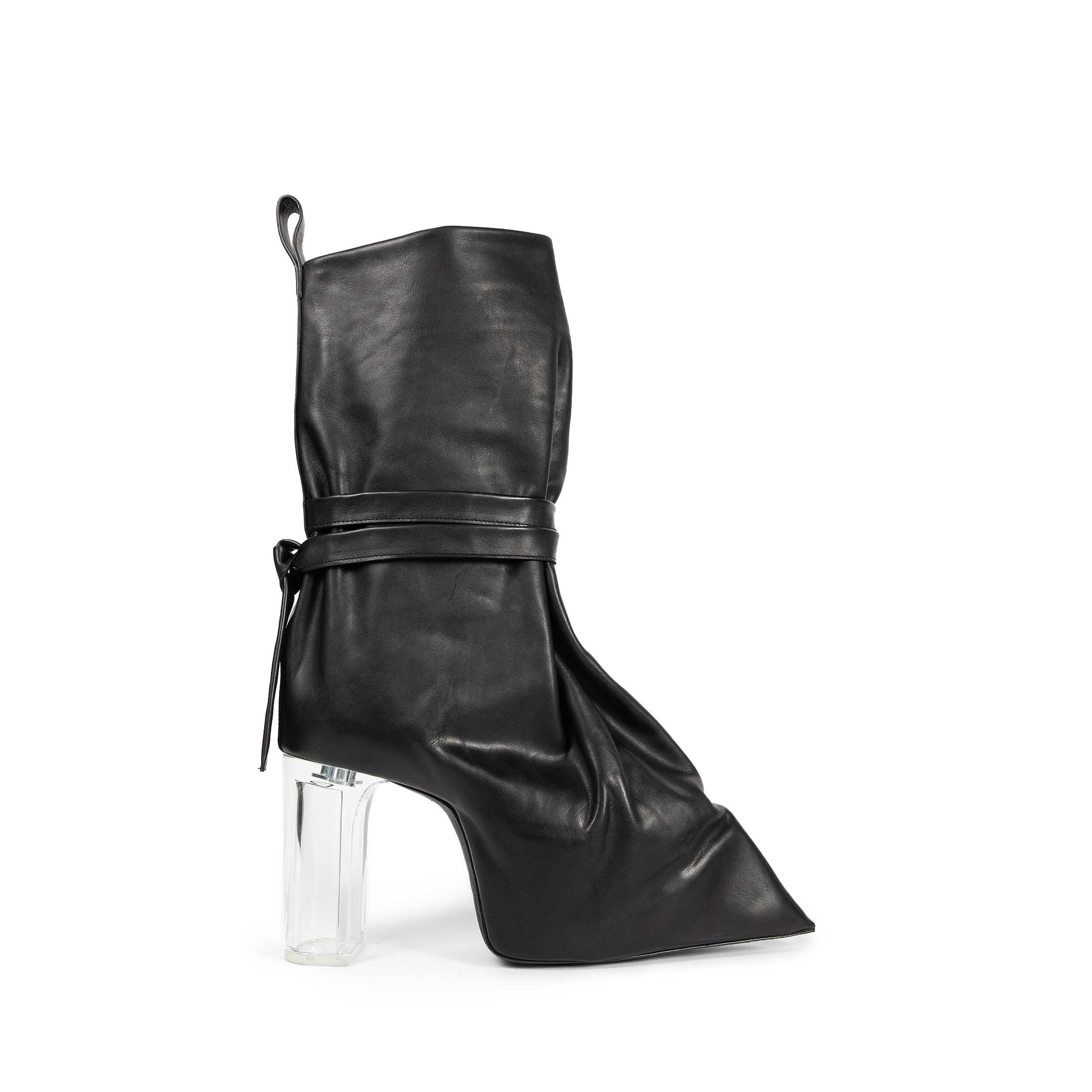 Rick Owens Tied Taco Kiss Boots in Black | Lyst