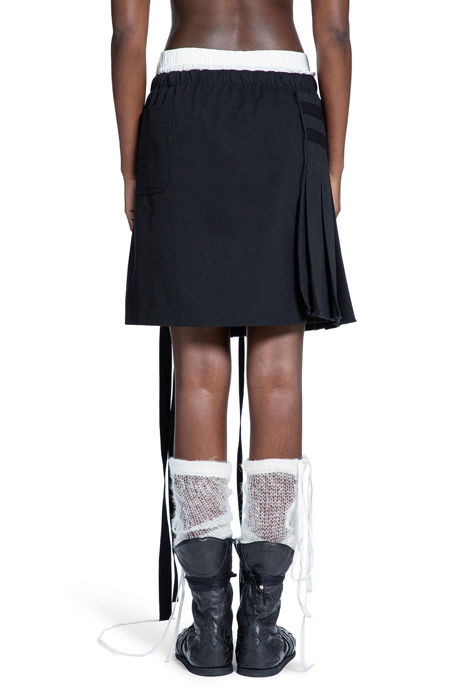 Ann Demeulemeester Ava Apron Skirt in Black | Lyst
