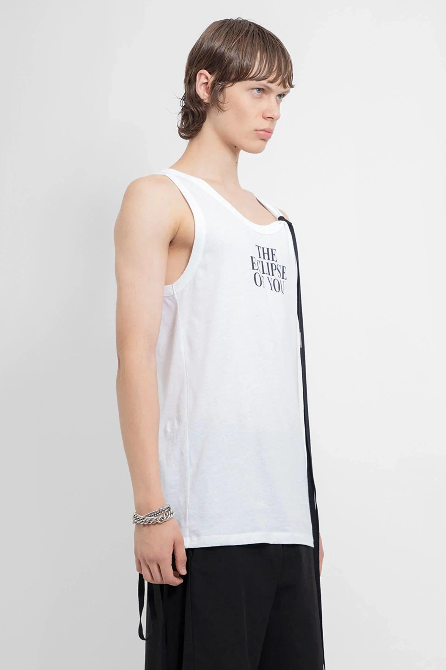 Ann Demeulemeester Seva Standard Tank Top in White for Men | Lyst