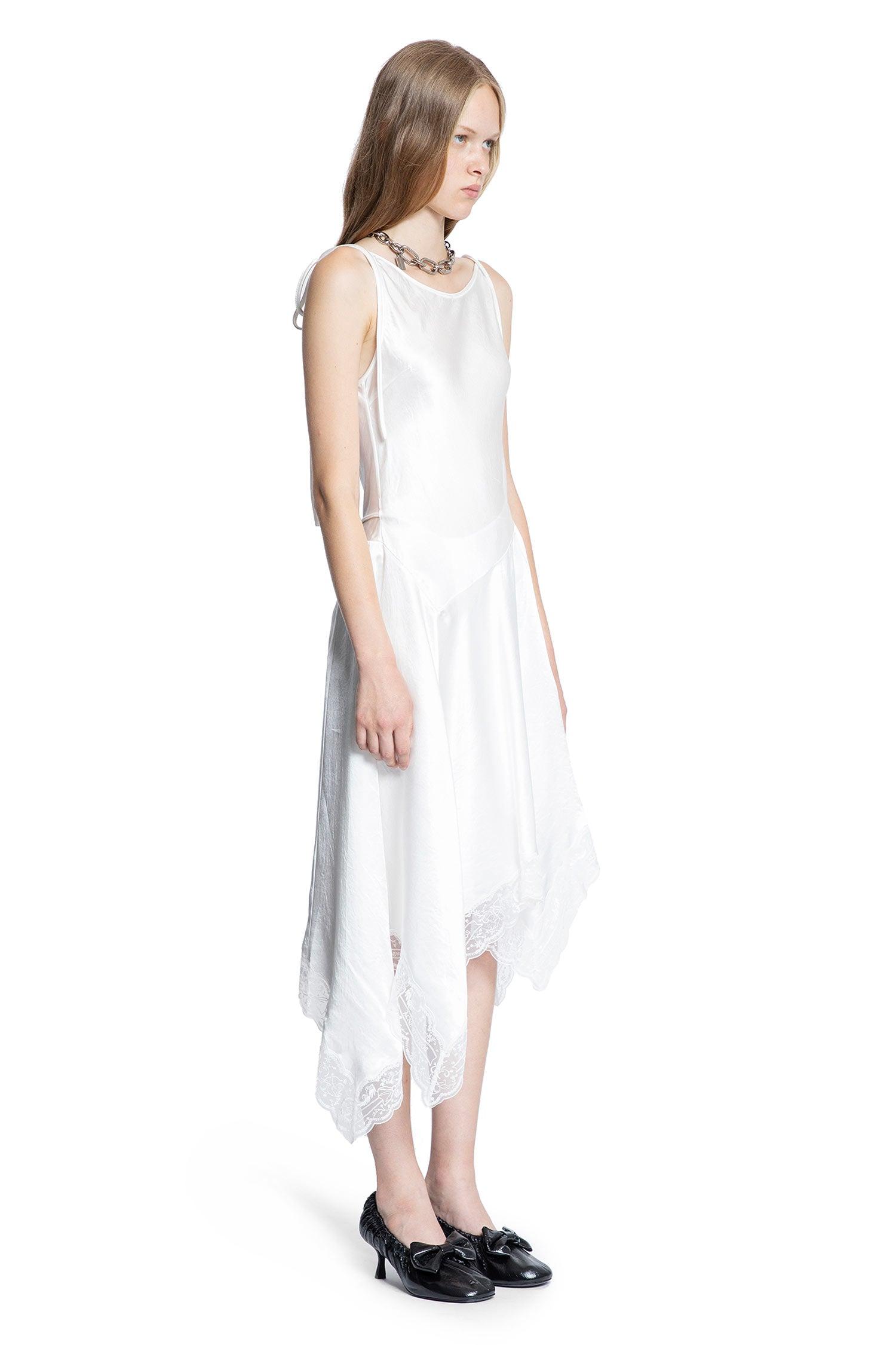 knee length dresses for ladies Satin Lace Dress