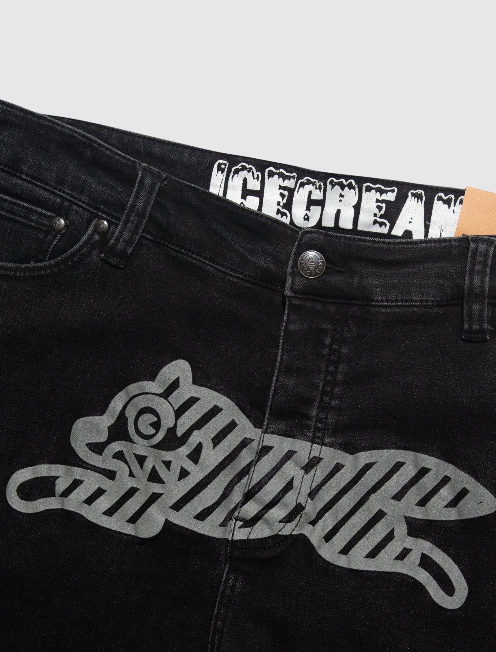 ICECREAM Reflective Jean in Black for Men | Lyst
