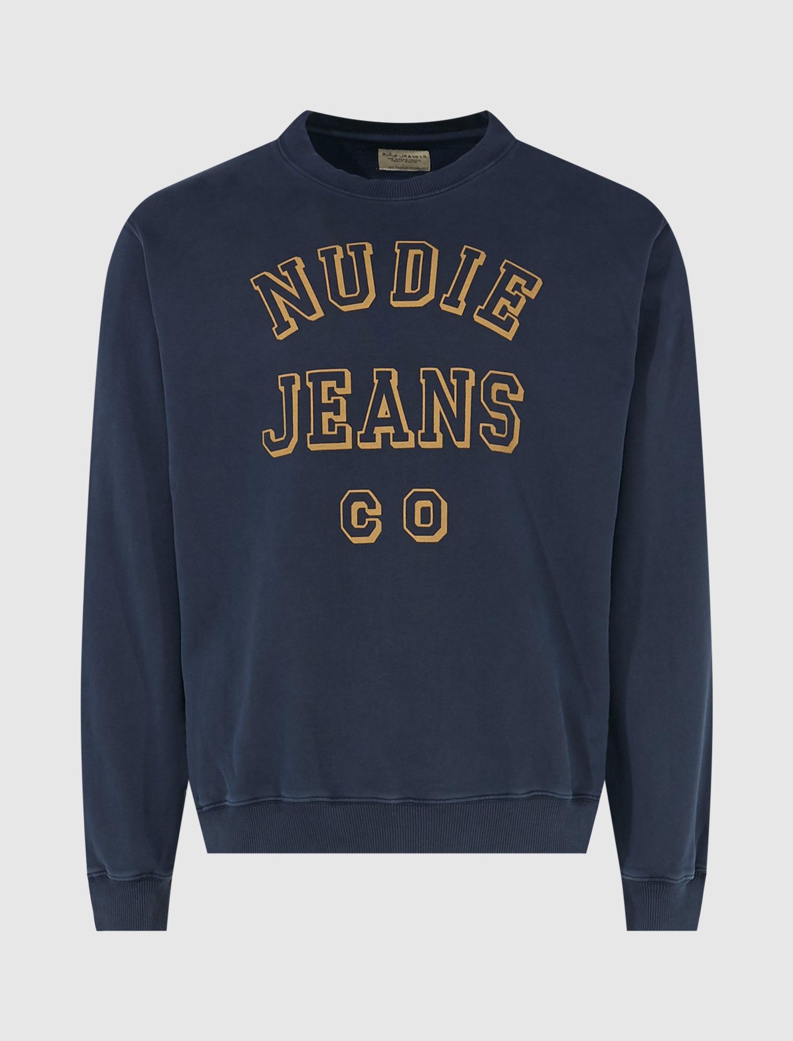 Nudie Jeans Sweatshirt in Blue for Men | Lyst