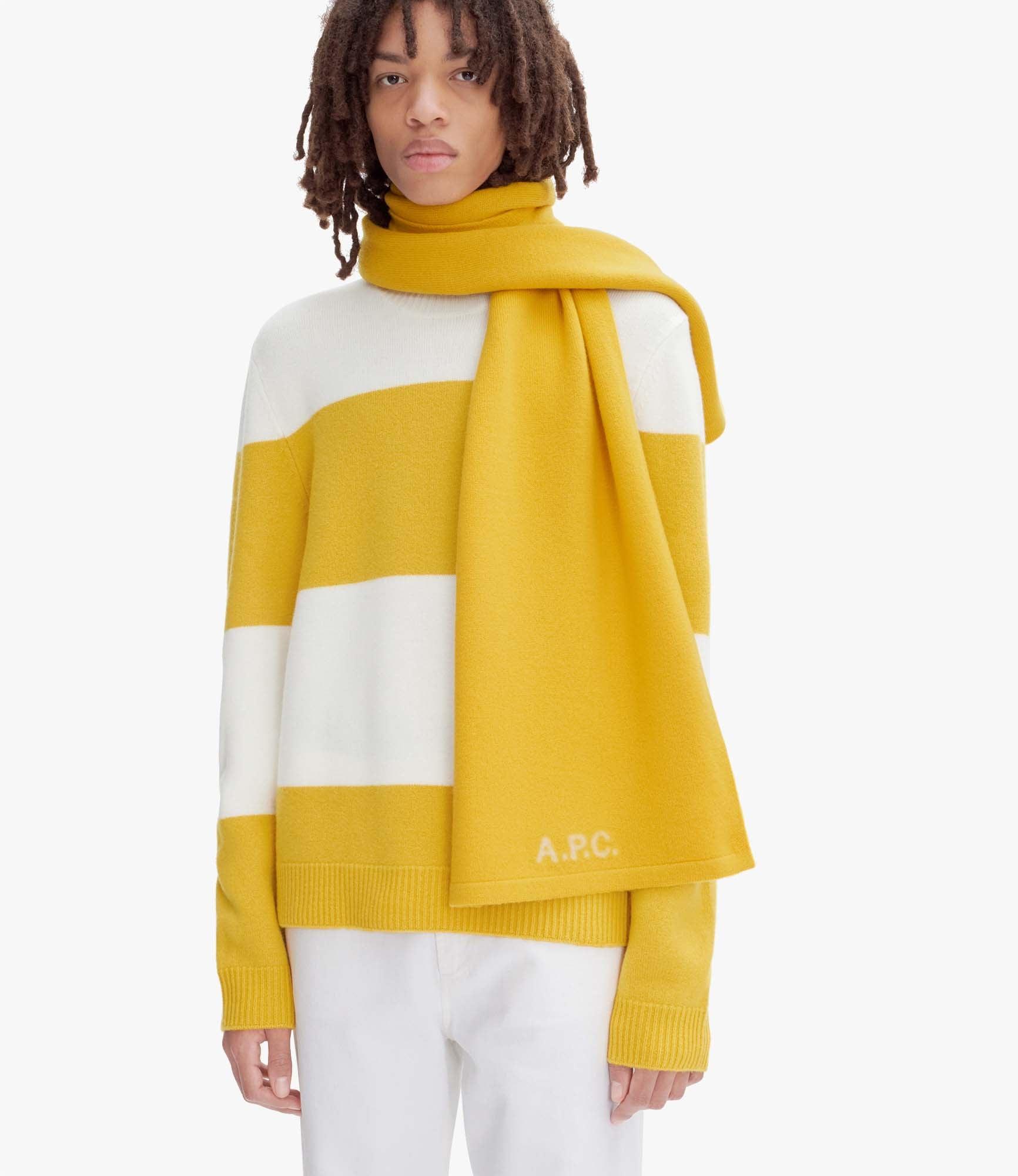 A.P.C. William Scarf Yellow for Men | Lyst