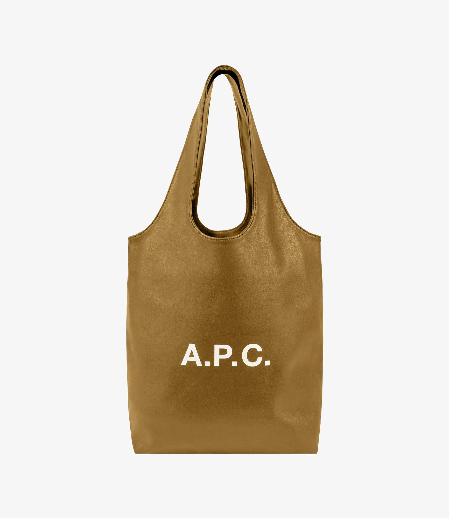 【関税&送料込】A.P.C. Caramel Synthetic Leather Shopping Ba A.P.C. Caramel synthetic leather shopping bag