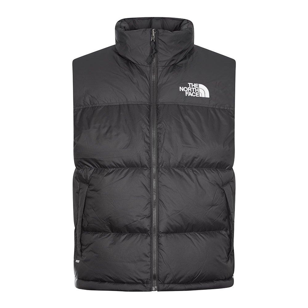 north face black puffer vest mens