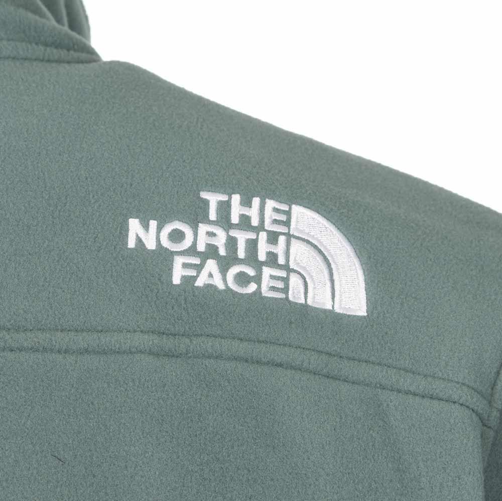 north face half zip green