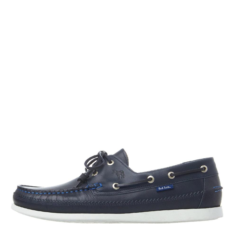 Paul Smith Leather Archer Boat Shoe in Navy (Blue) for Men | Lyst UK