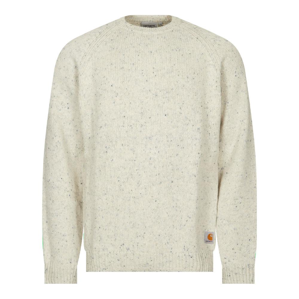 Carhartt WIP Anglistic Sweater in White for Men | Lyst