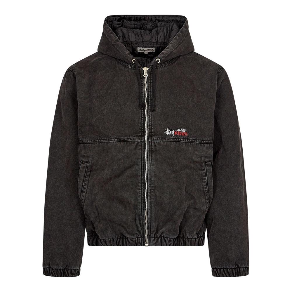 Stussy Canvas Insulated Work Jacket in Black for Men | Lyst