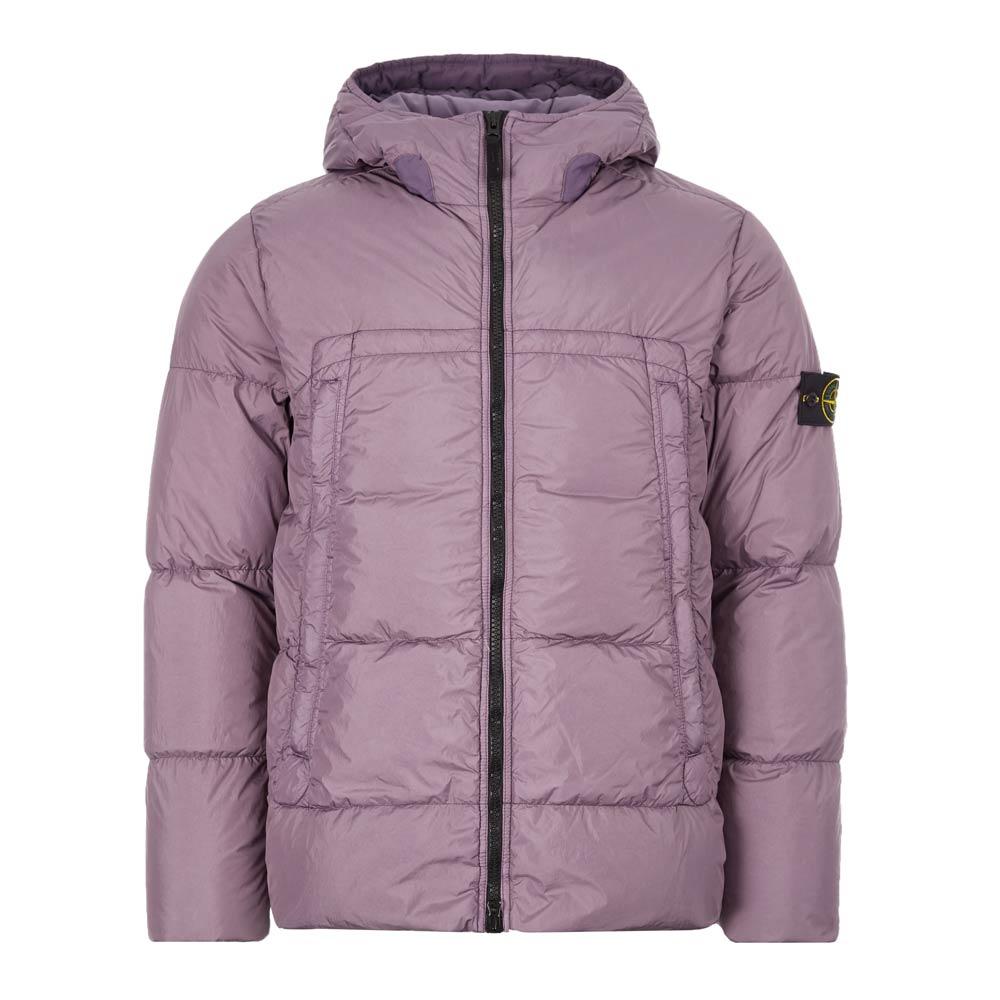 Stone Island Crinkle Rep Puffer Jacket in Purple for Men | Lyst UK