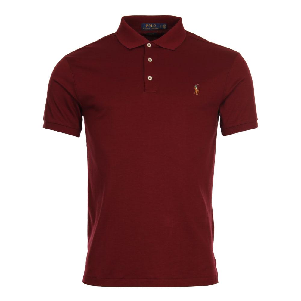 Ralph Lauren Pima Polo Shirt, Fit Wine Red Polo for | Lyst