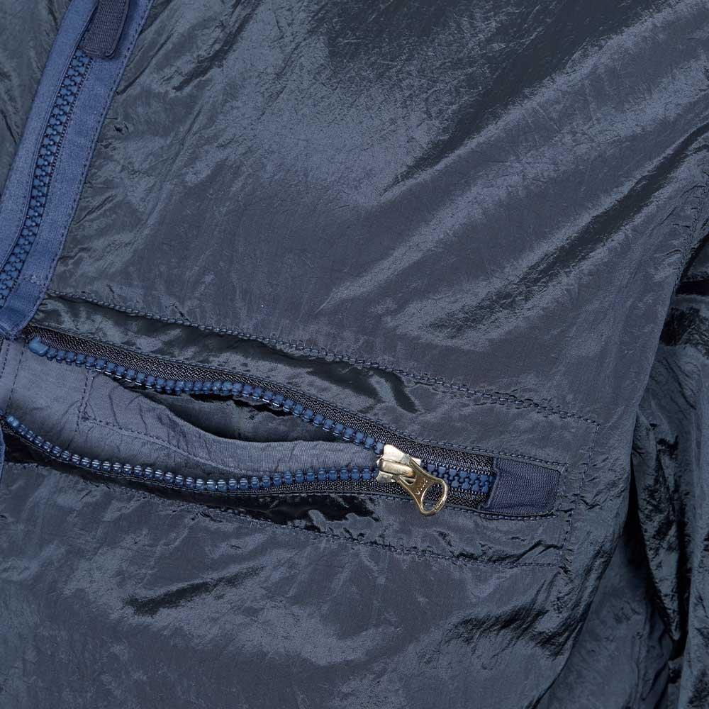 stone island nylon overshirt in powder blue