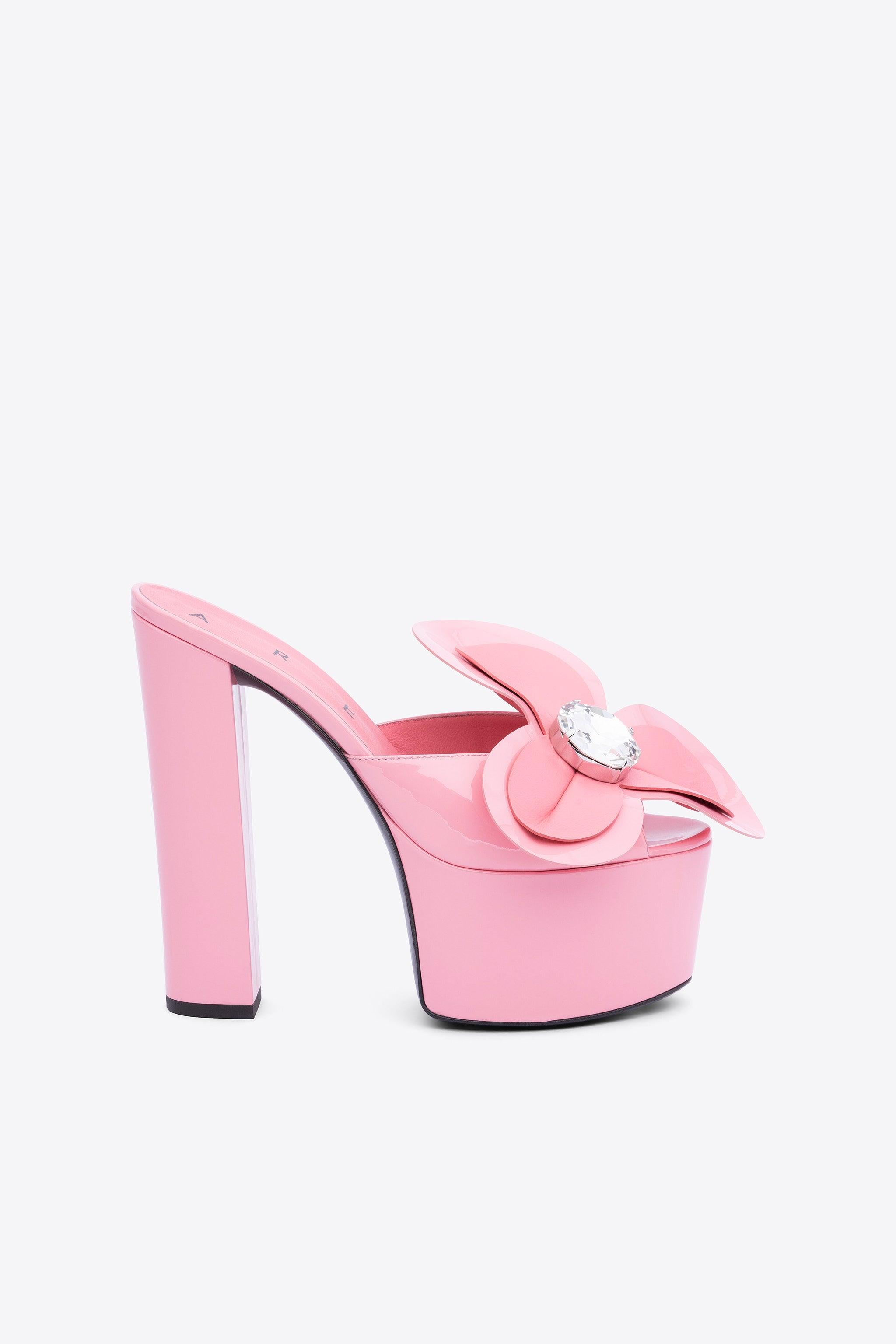 Area Jumbo Flower Platform Mule in Pink | Lyst