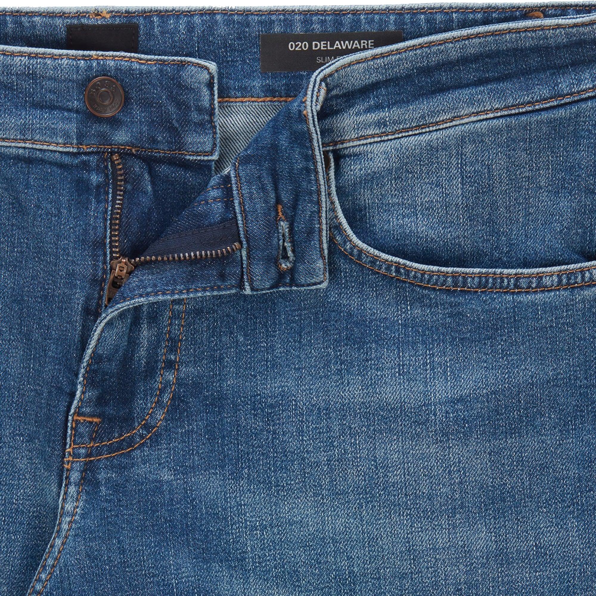 BOSS by HUGO BOSS Denim Delaware Slim Fit Jeans in Blue for Men - Save 4% |  Lyst