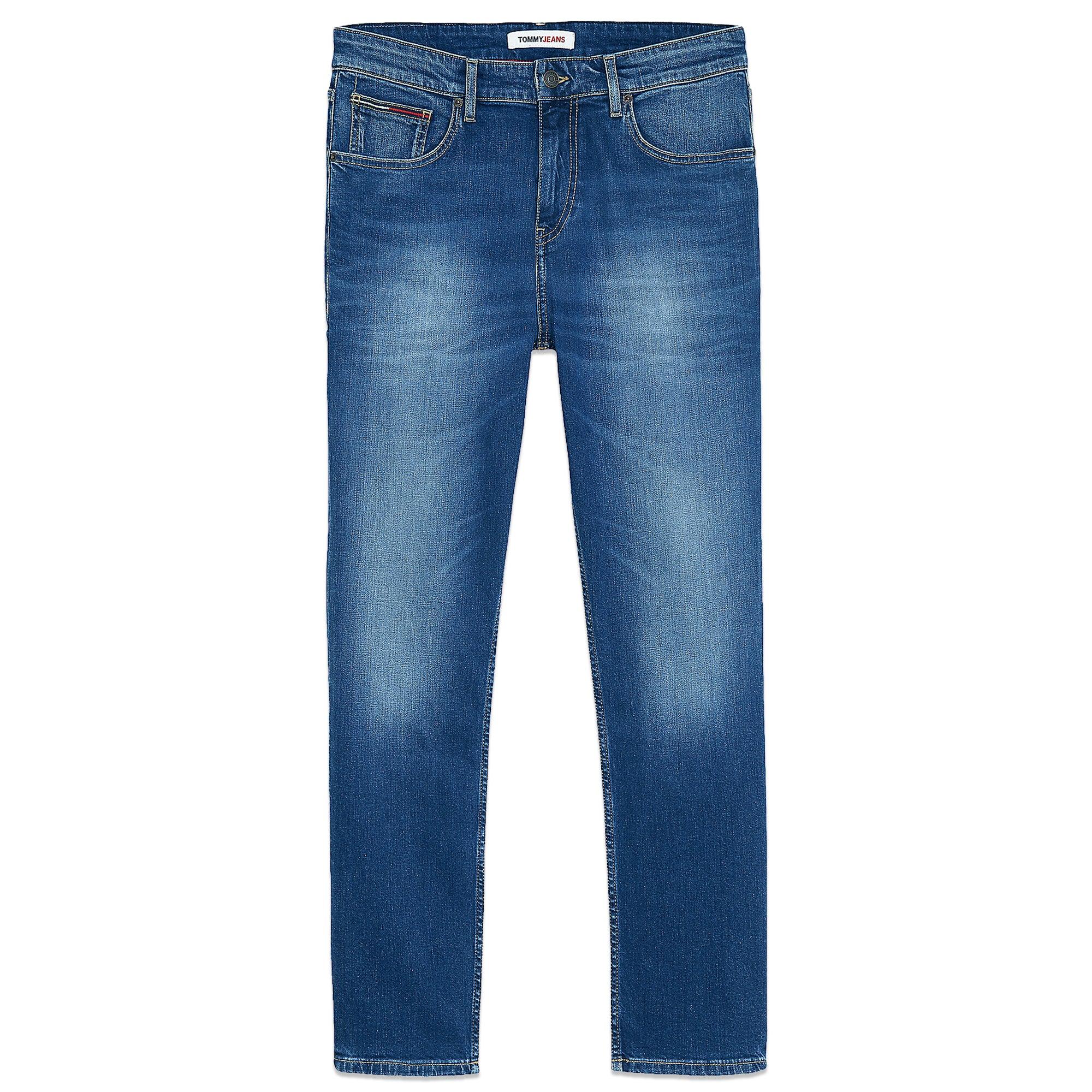 trunk Persona Ruined Tommy Hilfiger Ryan Regular Straight Jeans Wilson Mid Blue Stretch for Men  | Lyst