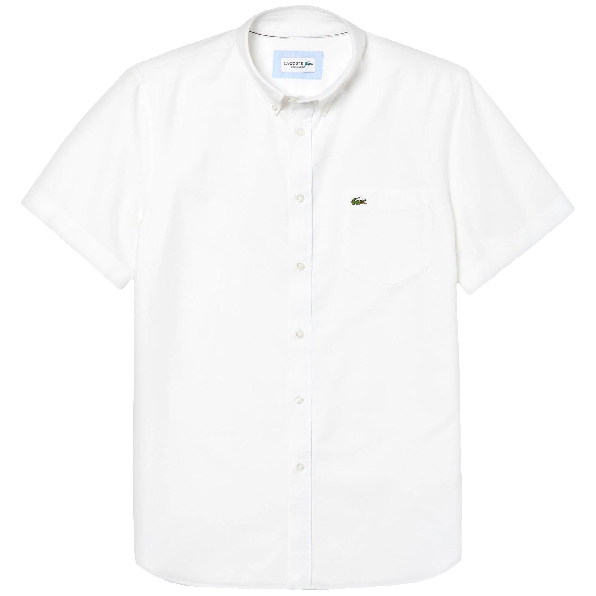 White Lacoste Short Sleeve Orange A22 CH6023-AUS Mens Shirts 