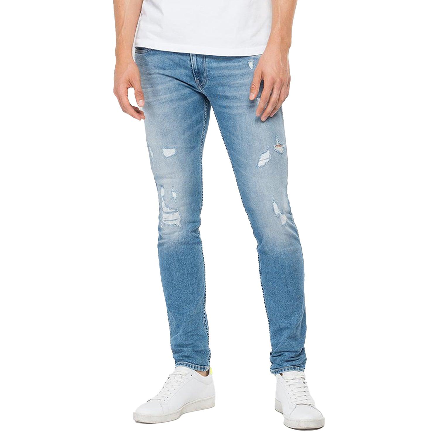 Replay Denim Anbass 573 Bio Slim Fit Jeans in Blue for Men - Lyst