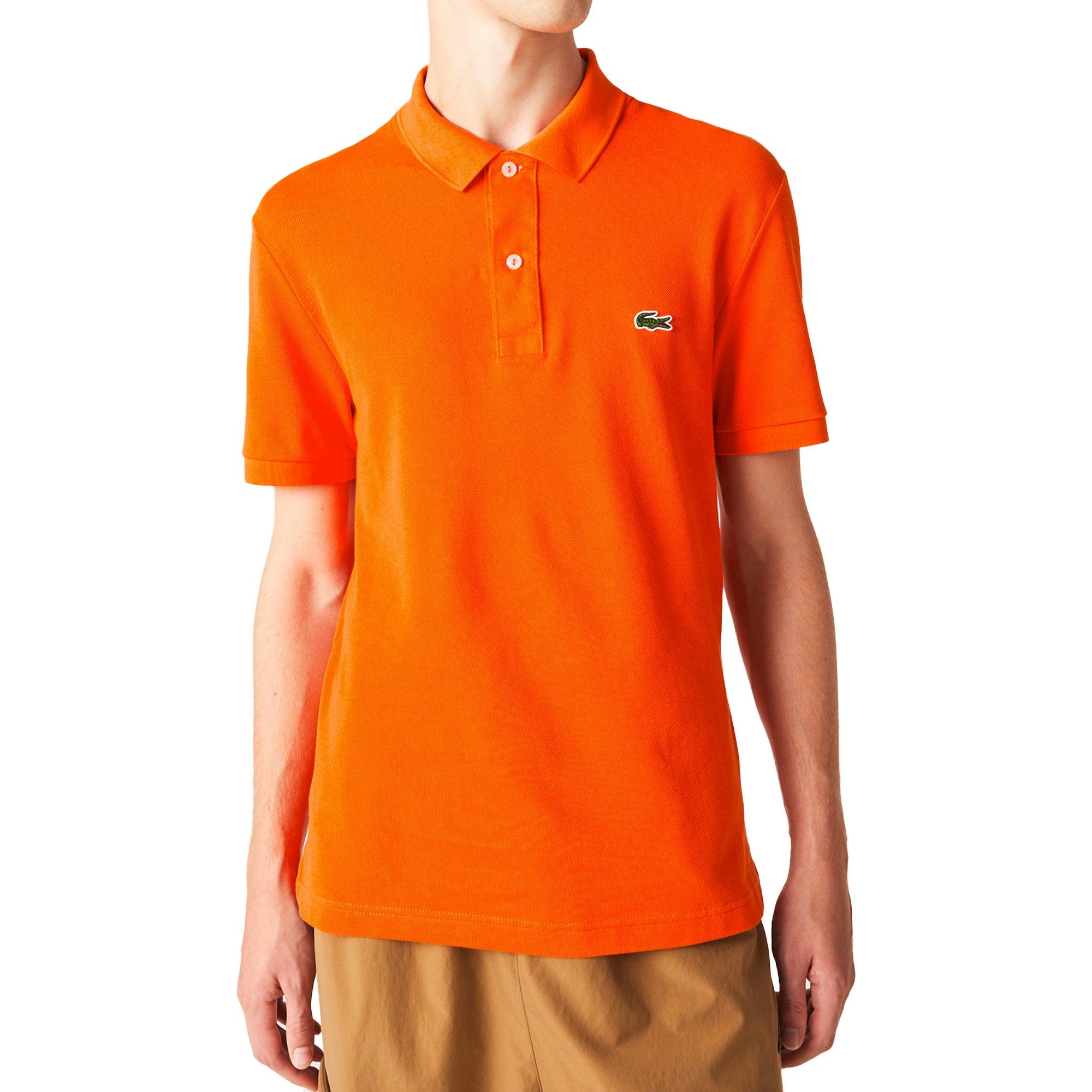 Lacoste Short Sleeved Slim Fit Polo Ph4012 in Orange for Men | Lyst