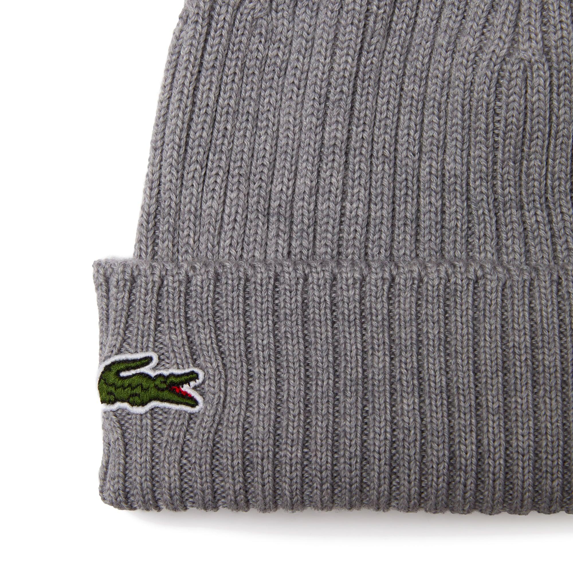 apologi udledning Tage af Lacoste Rb0001 Knitted Wool Beanie in Gray for Men | Lyst