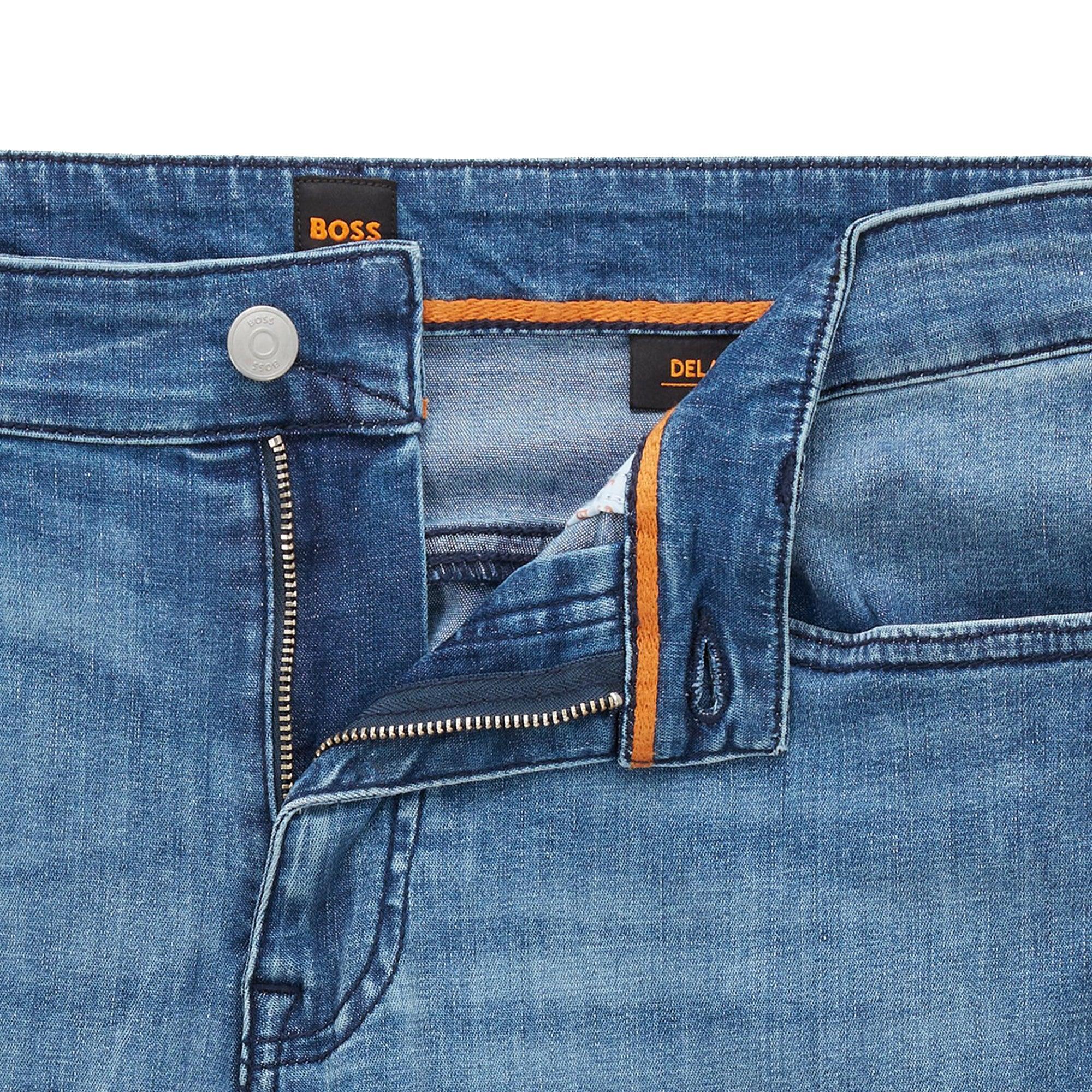 BOSS by HUGO BOSS Delaware Slim Fit Jeans in Blue for | Lyst
