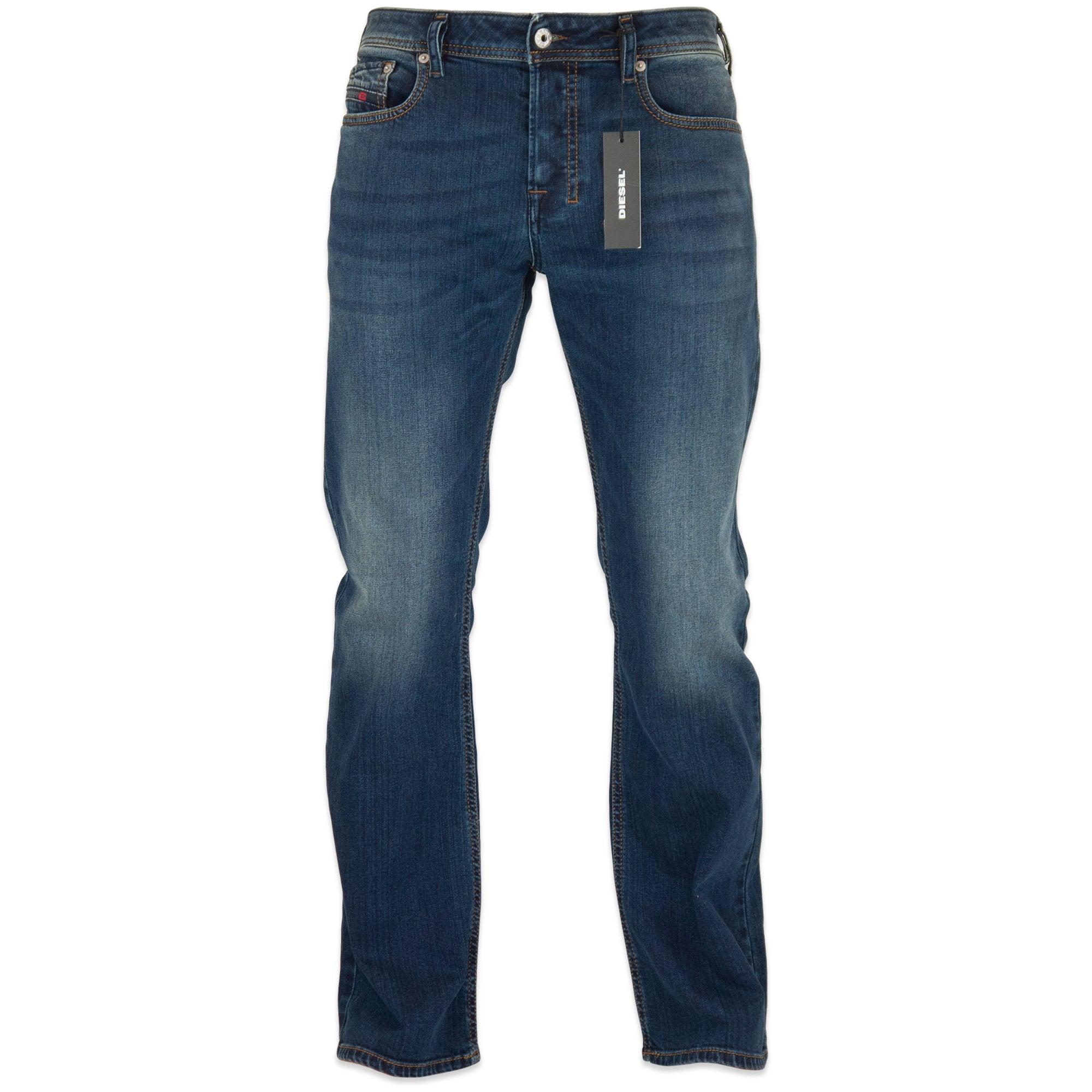 DIESEL Denim Zatiny 84 Bu Bootcut Jeans Dark Blue for Men - Lyst