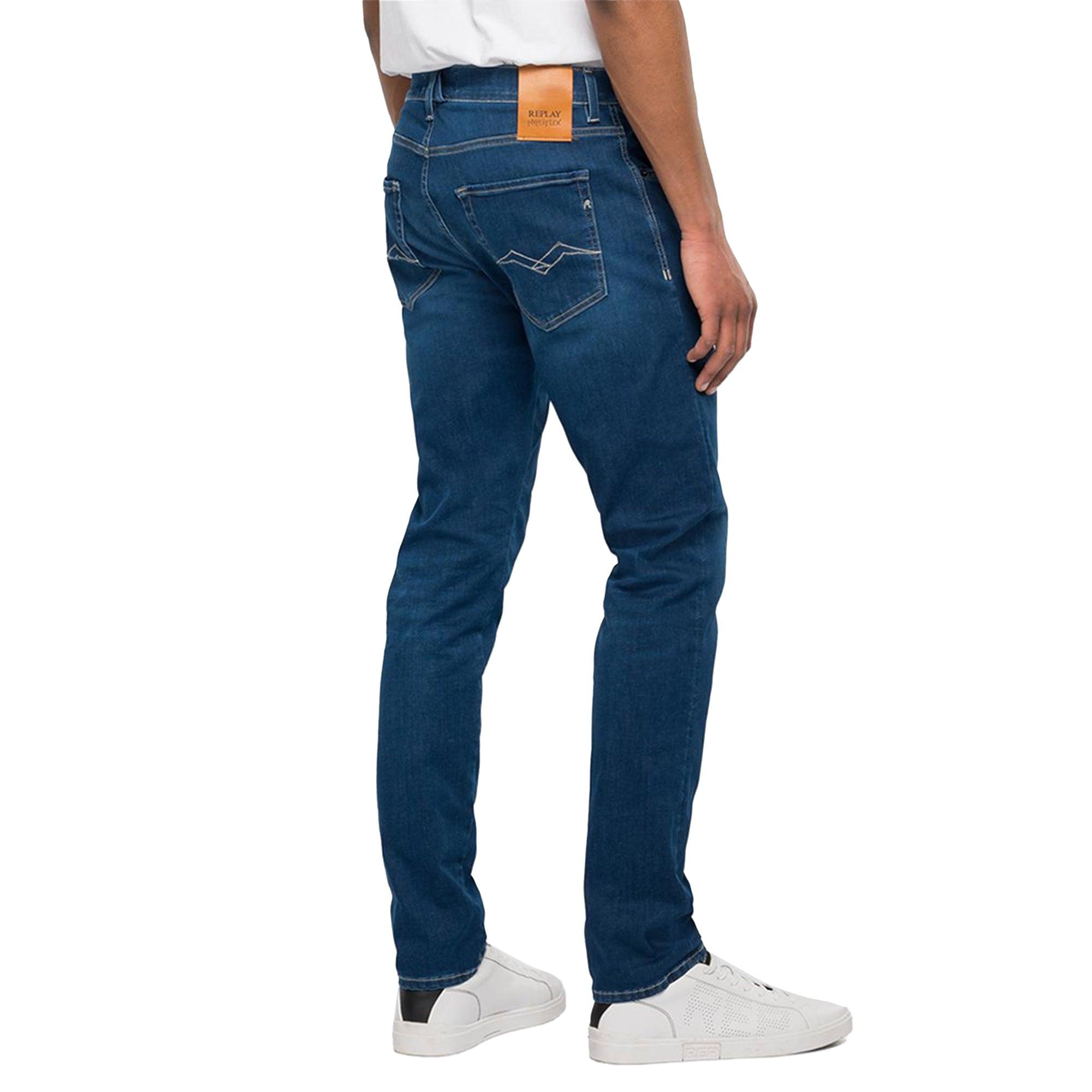 Replay Hyperflex X-lite Anbass Slim Fit Jeans in Blue for Men | Lyst