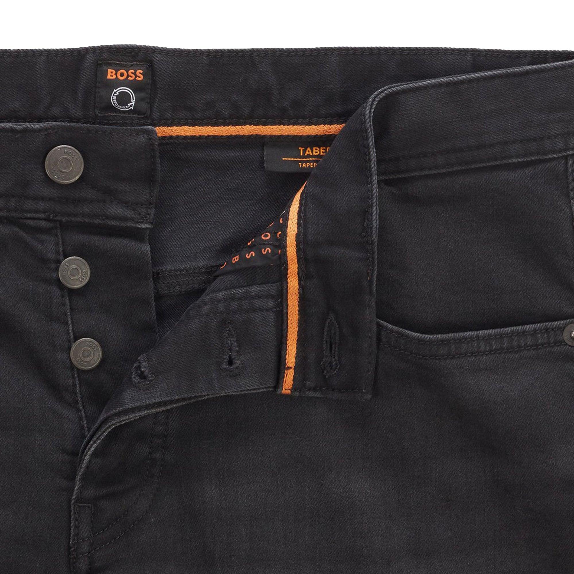 BOSS HUGO BOSS Delaware Slim Fit Jeans - Jet Stretch for Men | Lyst