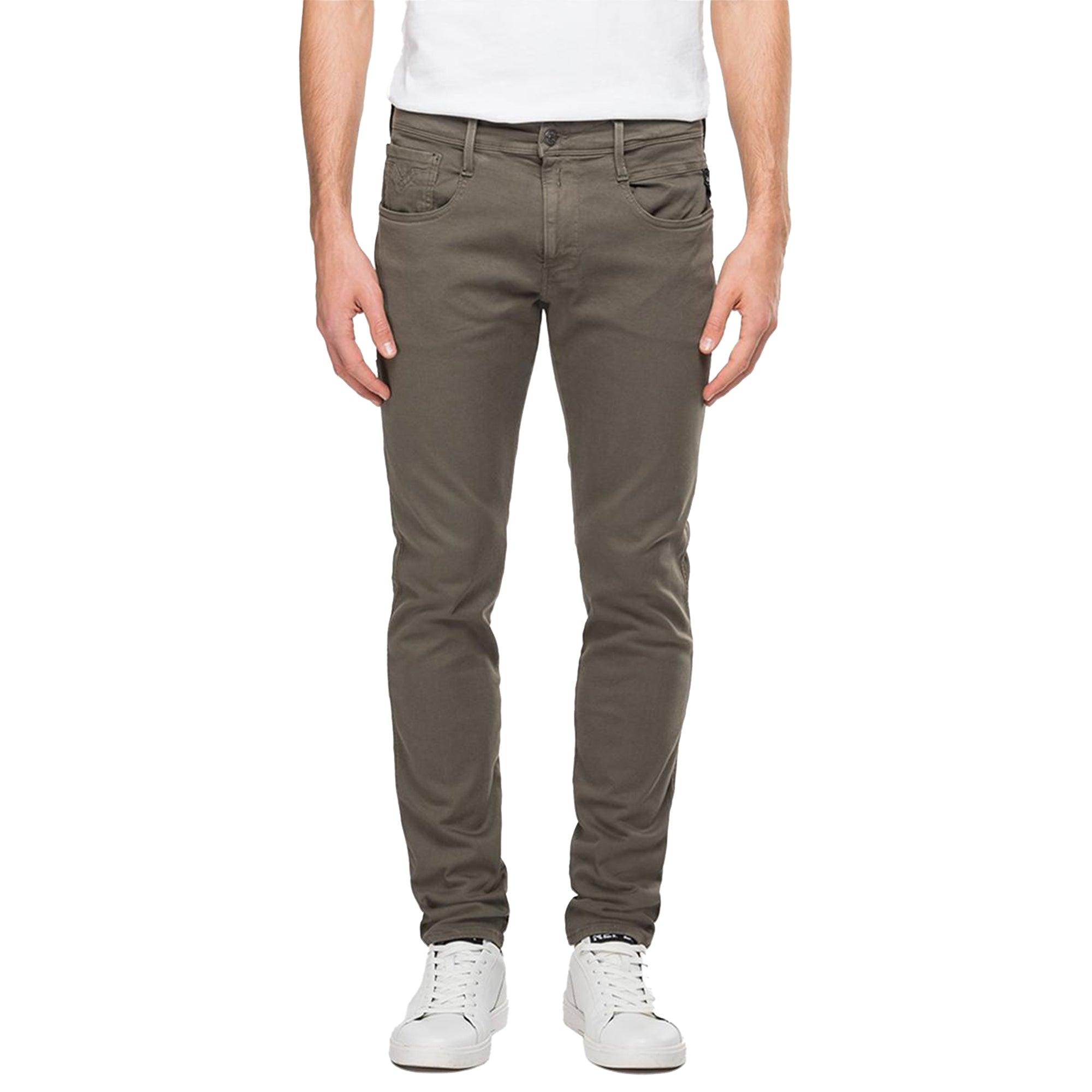 Replay Hyperflex X-lite Anbass Colour Edition Slim Fit Jeans in Gray ...