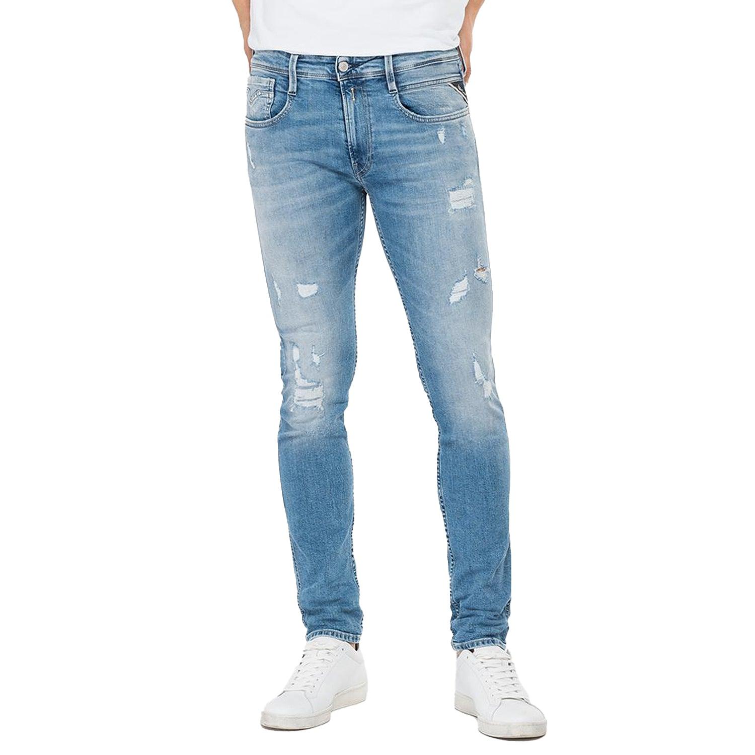 Replay Anbass 573 Bio Slim Fit Jeans in Blue for Men | Lyst