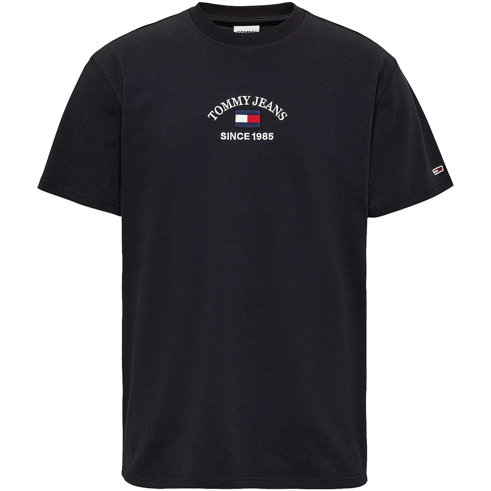 Tommy Hilfiger Tommy Jeans Timeless Flocked Flag T-shirt in Black for Men |  Lyst