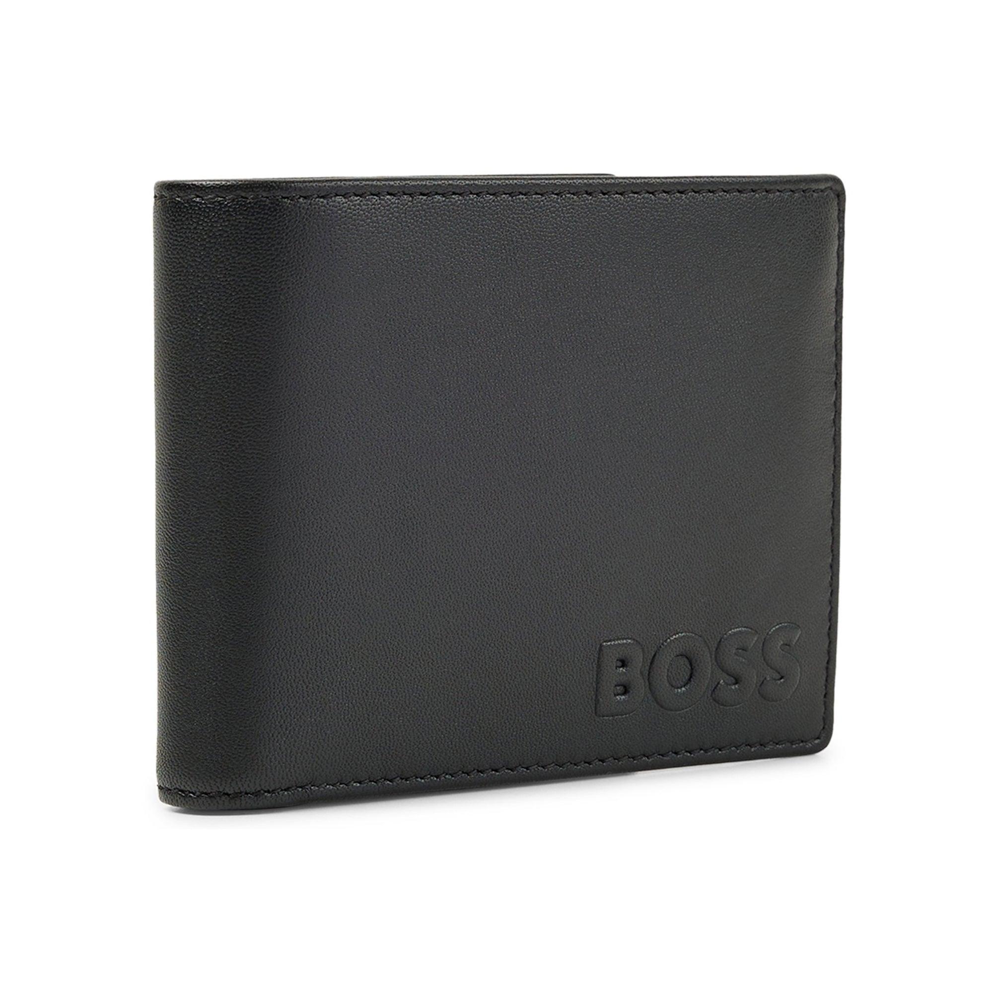 BOSS by HUGO BOSS Byron S Emed Rfid Tri Fold Wallet in Black for Men | Lyst