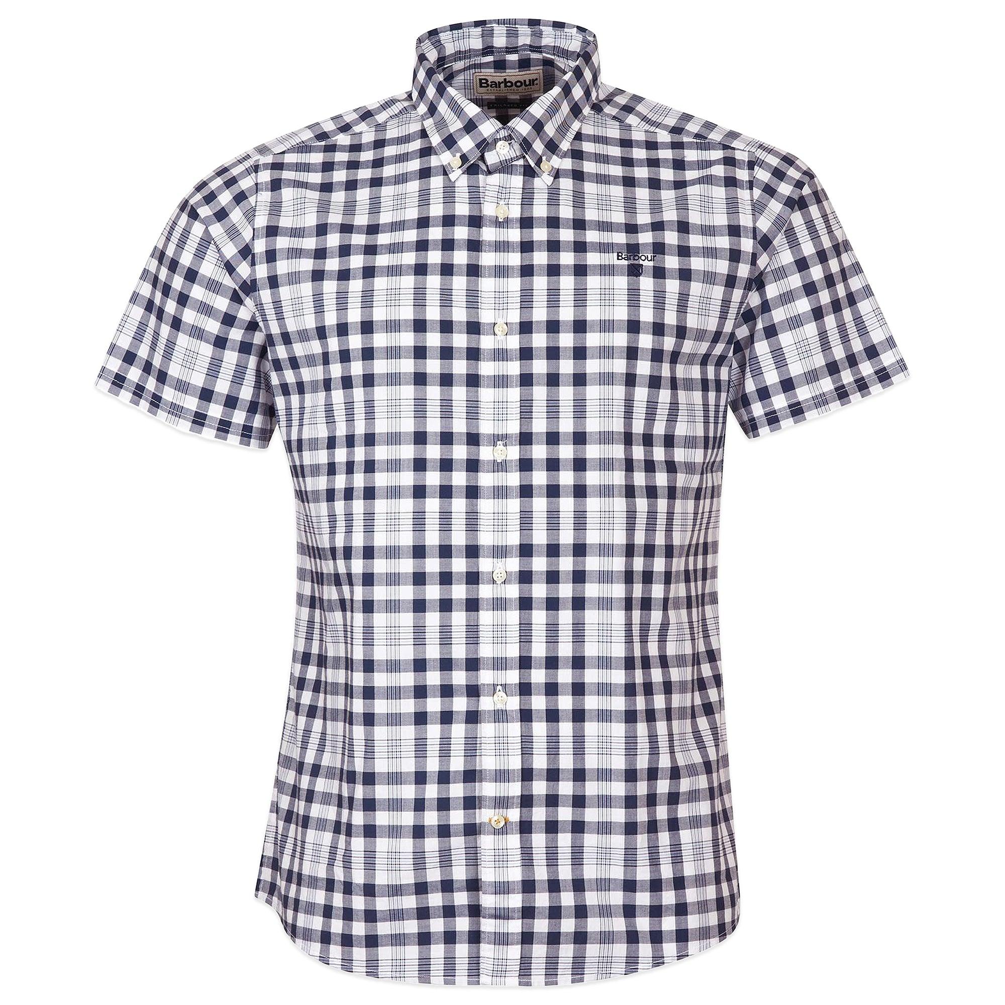 Barbour Middleton Short Sleeve Tailored Shirt in Blue for Men | Lyst