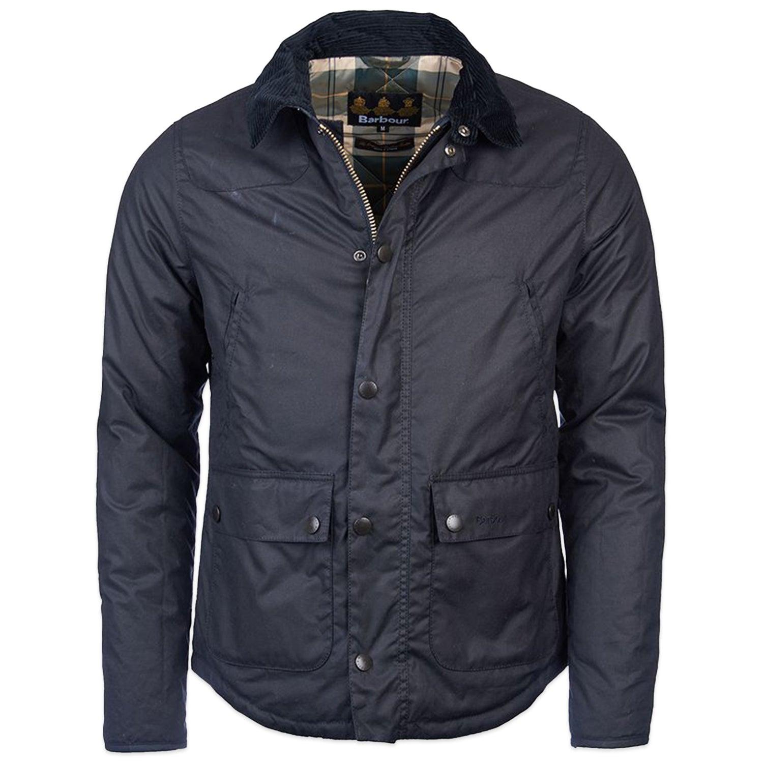 Barbour Cotton Navy Reelin Wax Jacket in Blue for Men - Save 35% | Lyst