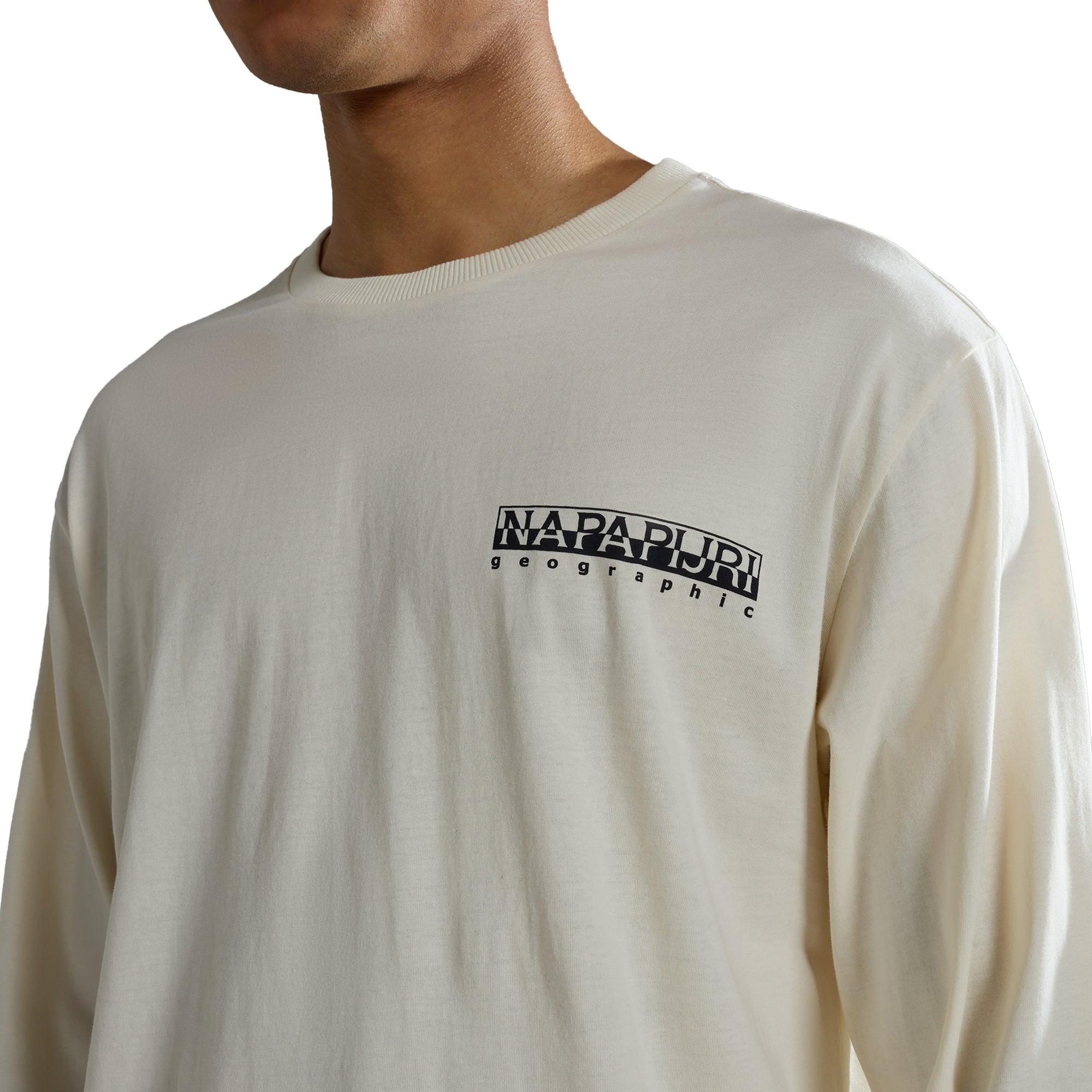 jogger Hub campus Napapijri S-telemark Long Sleeve T-shirt in White for Men | Lyst