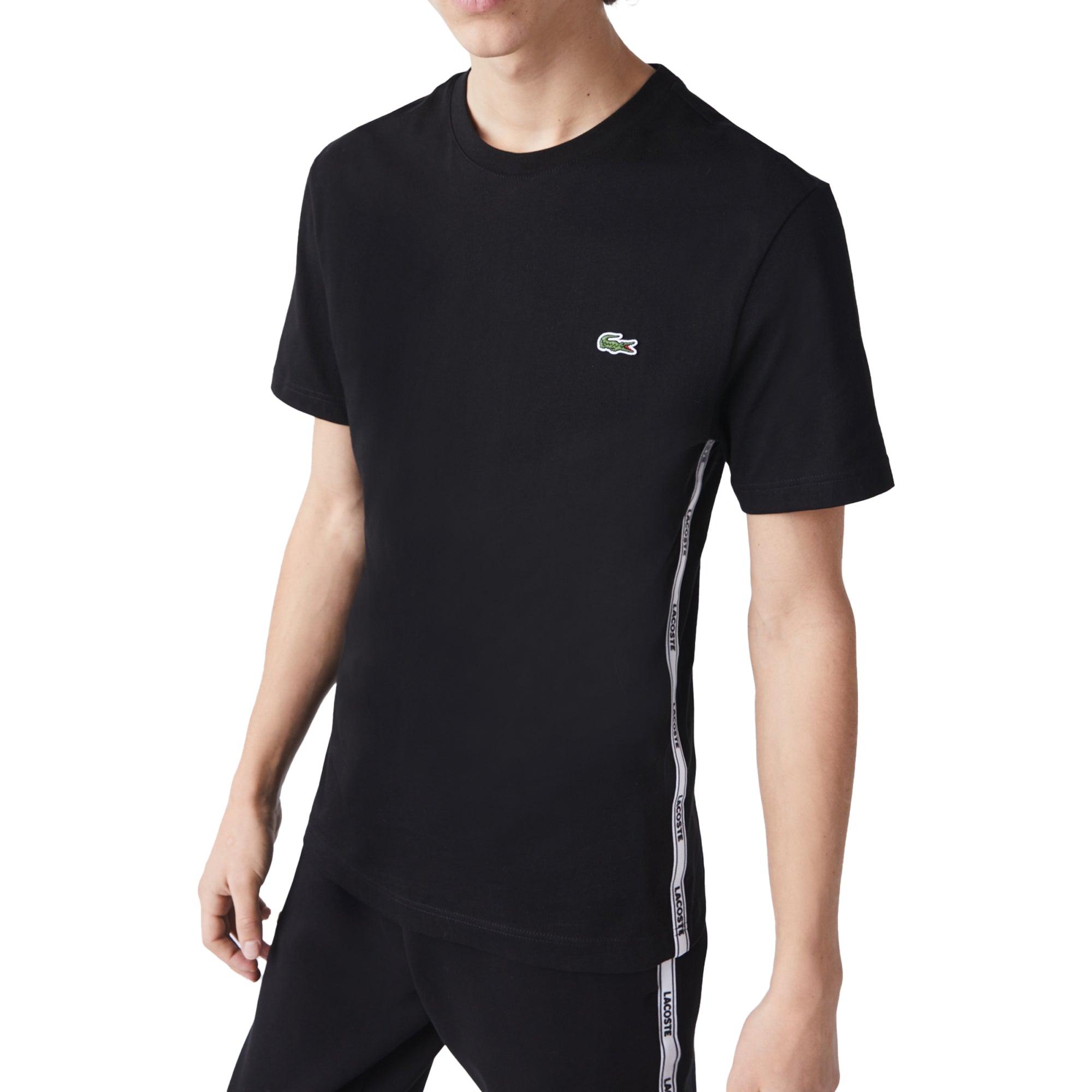 Lacoste Side Tape T-shirt Th1207 in Black for Men - Save 32% | Lyst