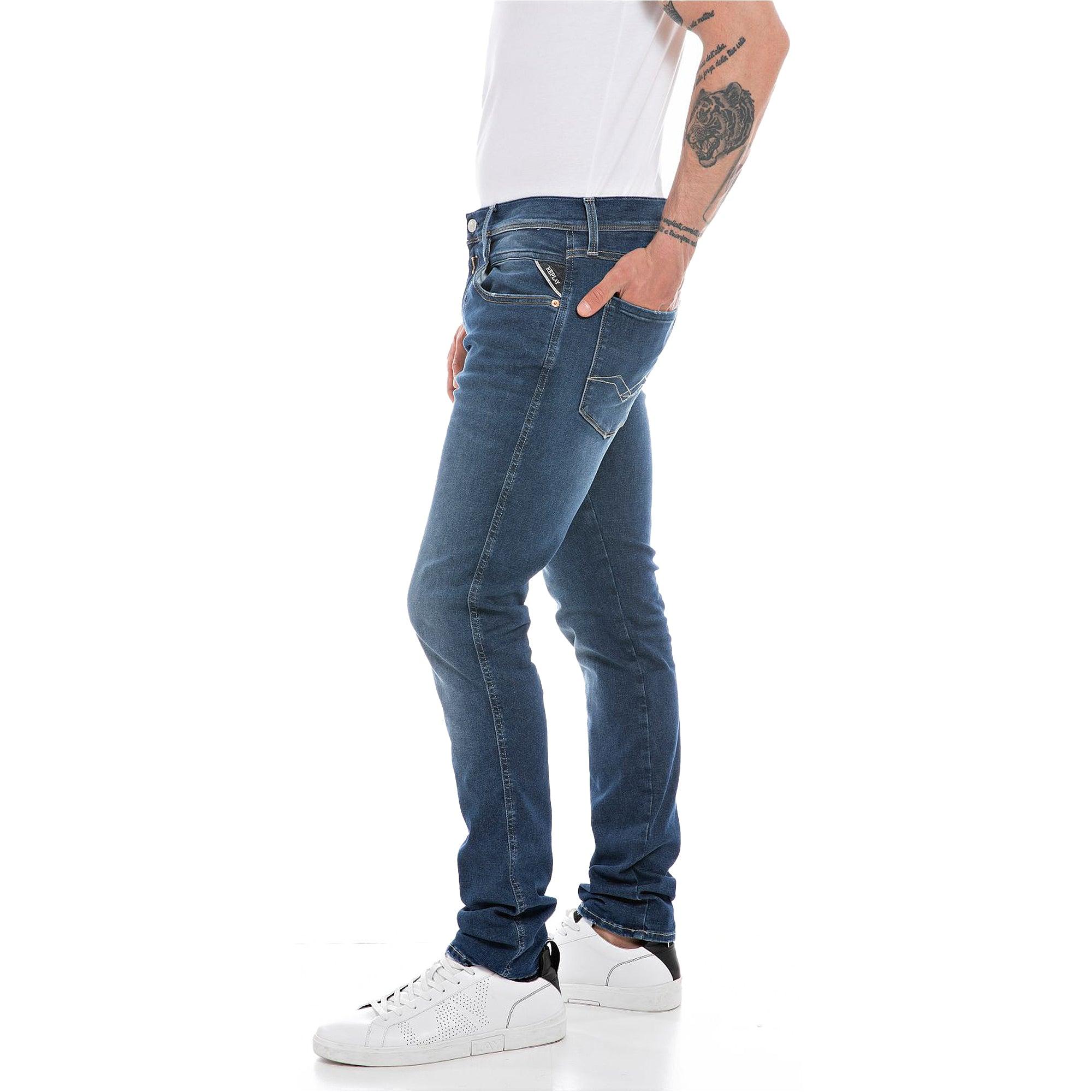 gryde Rationalisering åbenbaring Replay Hyperflex Re Used Anbass Slim Tapered Jeans in Blue for Men | Lyst
