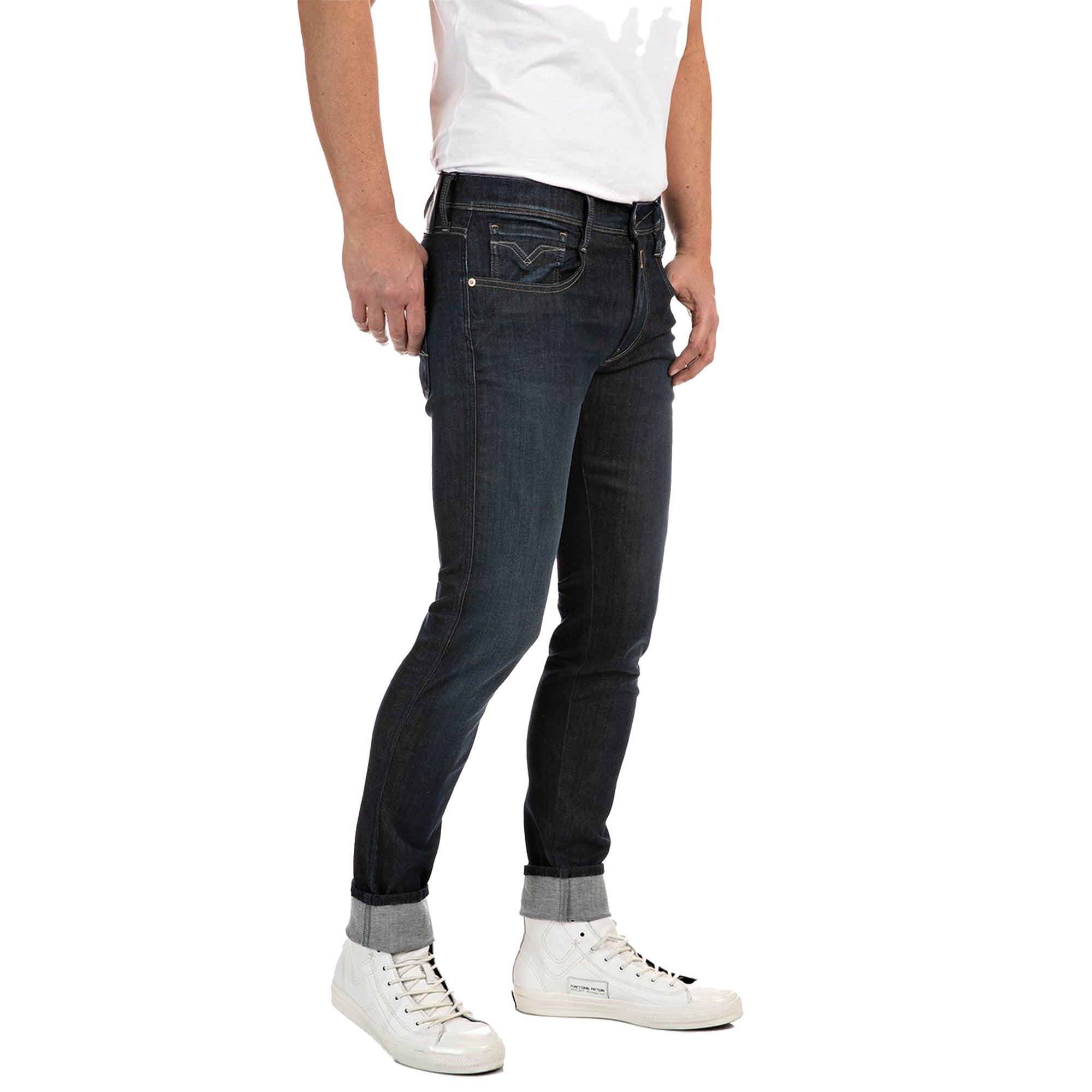 Oneerlijkheid Bijna dood verkouden worden Replay Hyperflex Re-used Anbass Slim Fit Jeans in Black for Men | Lyst