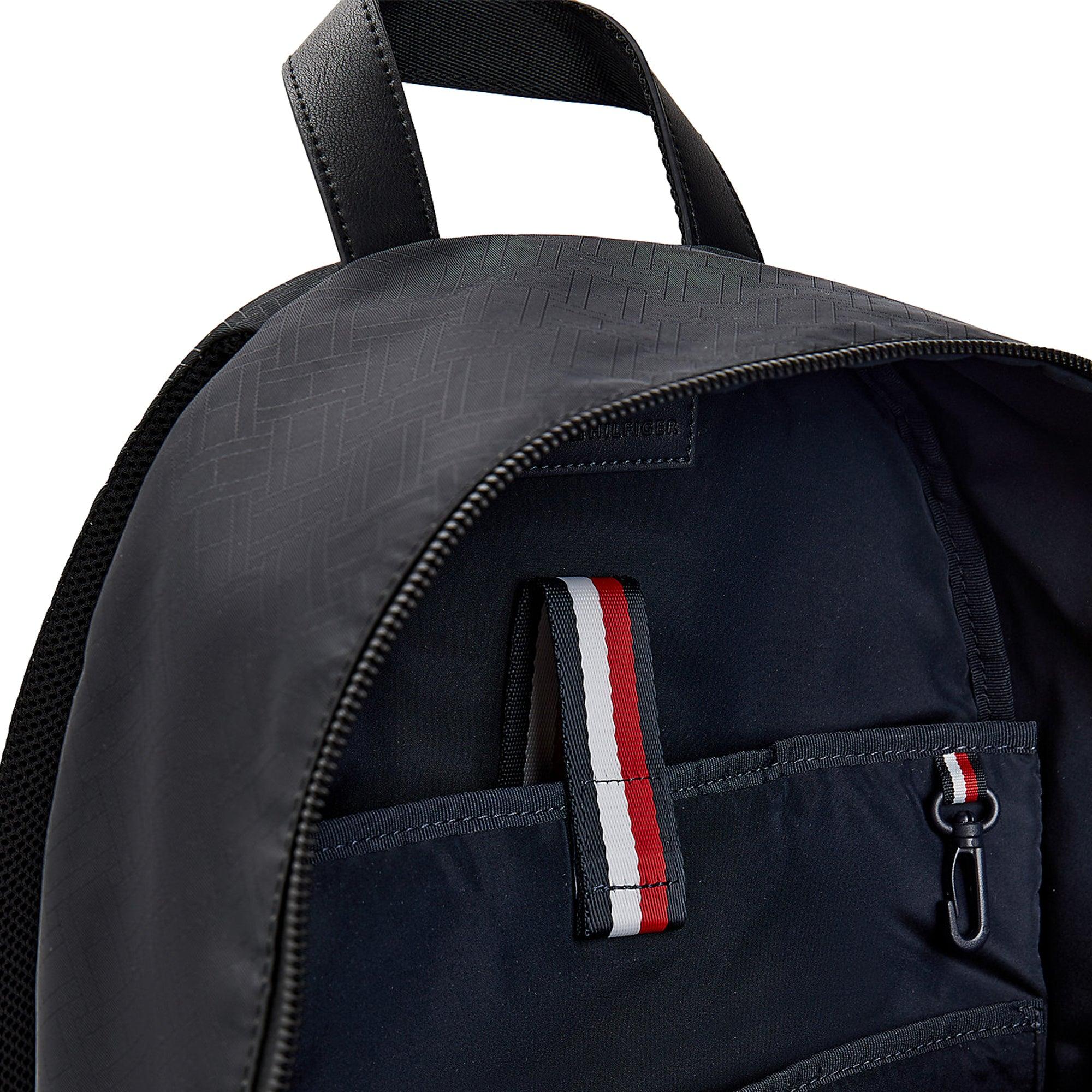 Tommy Hilfiger Synthetic Signature Flag Jacquard Backpack in Black for Men  - Save 31% | Lyst