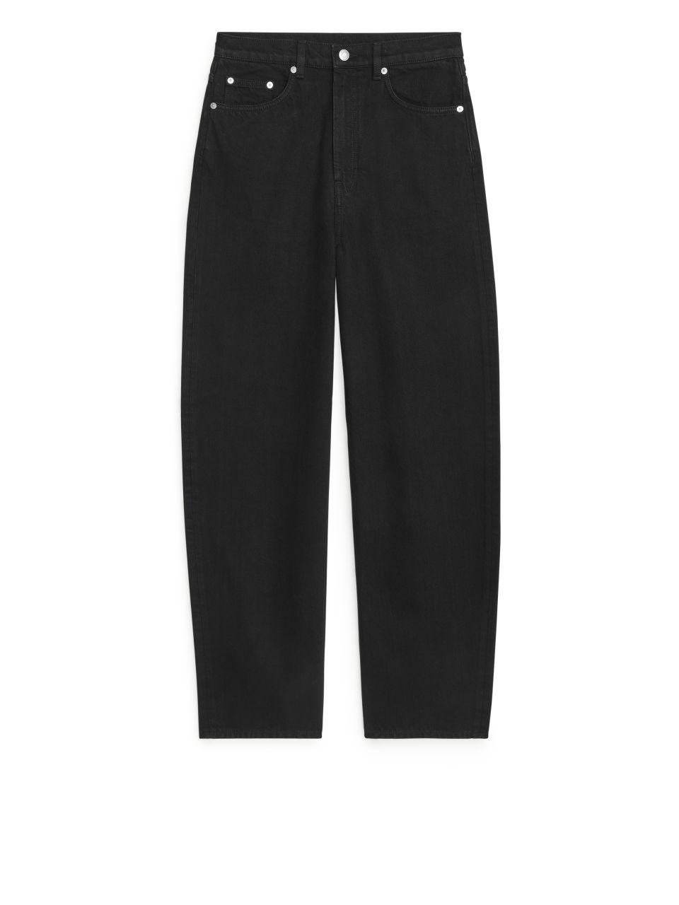 arket barrel leg jeans