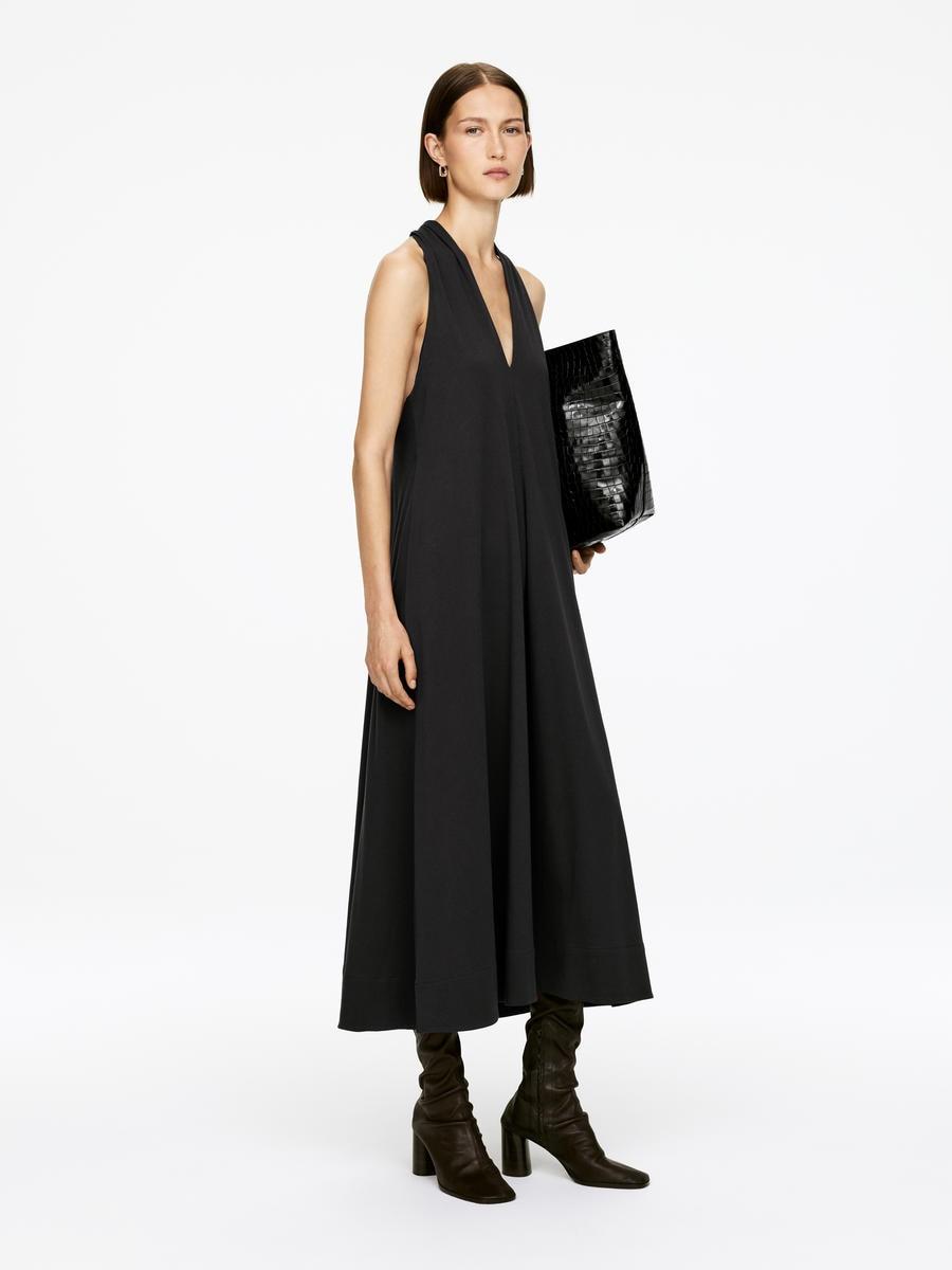 ARKET Halterneck Dress in Black | Lyst UK