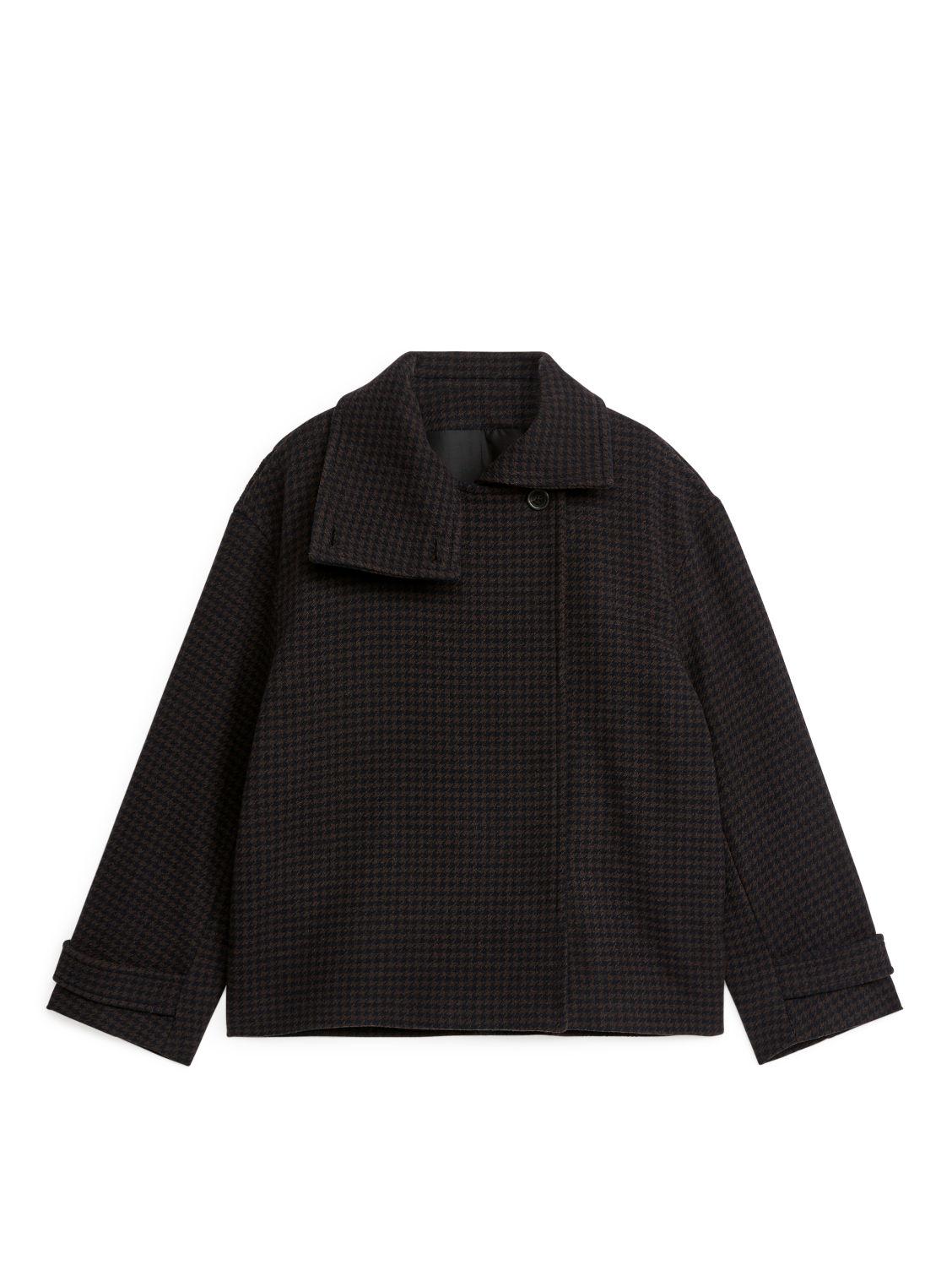 fuzzy wool blend jacket from arket