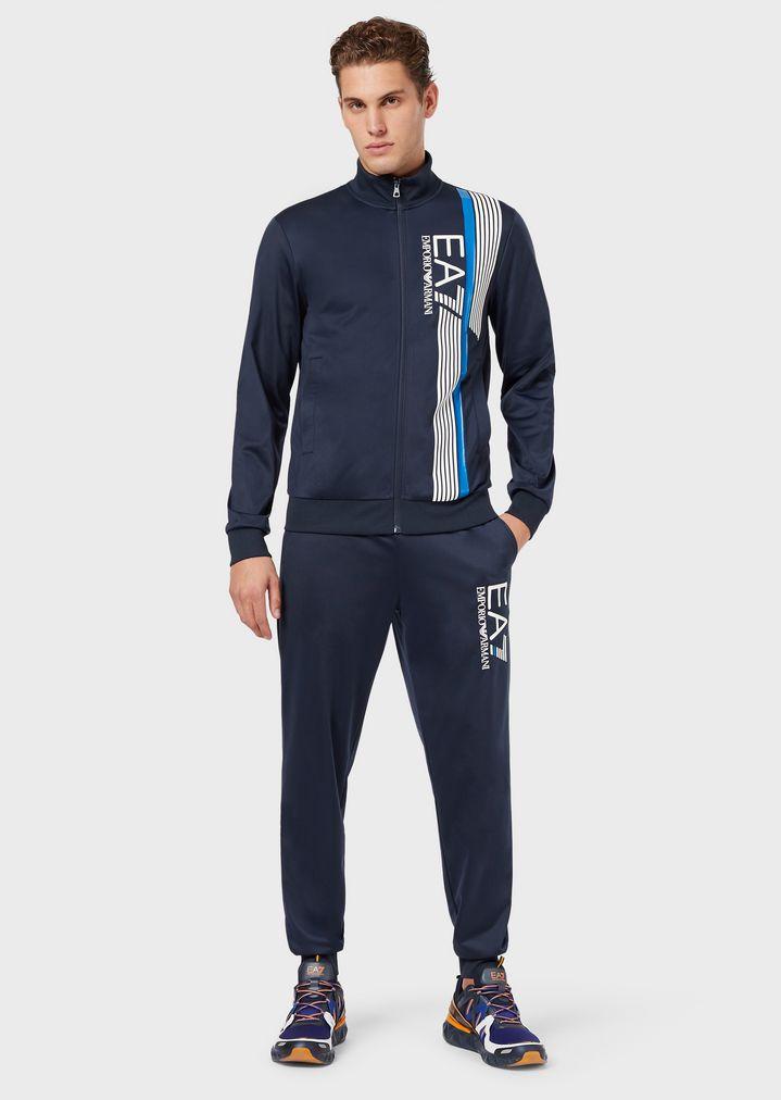 Emporio Armani Synthetic Tracksuit in Navy Blue (Blue) for Men - Lyst